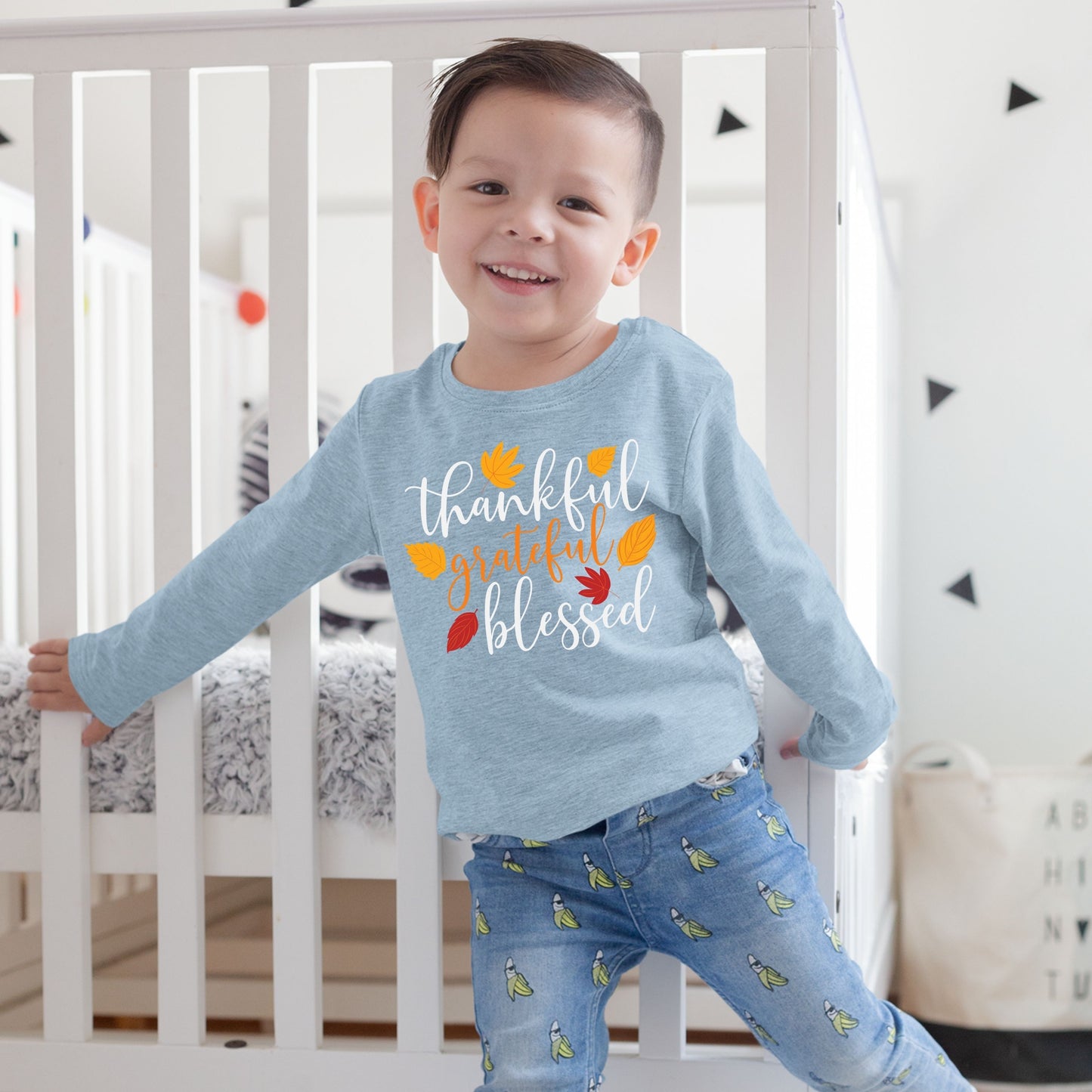 Thankful Grateful Blessed, Thanksgiving Sweatshirt, Thanksgiving Sweater for kids, Thanksgiving Gift Ideas, Cute Thanksgiving