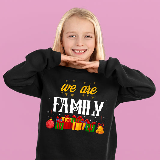 We Are Family, Youth Long Sleeve, Christmas, Christmas Decor, Christmas Shirts, Christmas Sweatshirts, Christmas Clothing