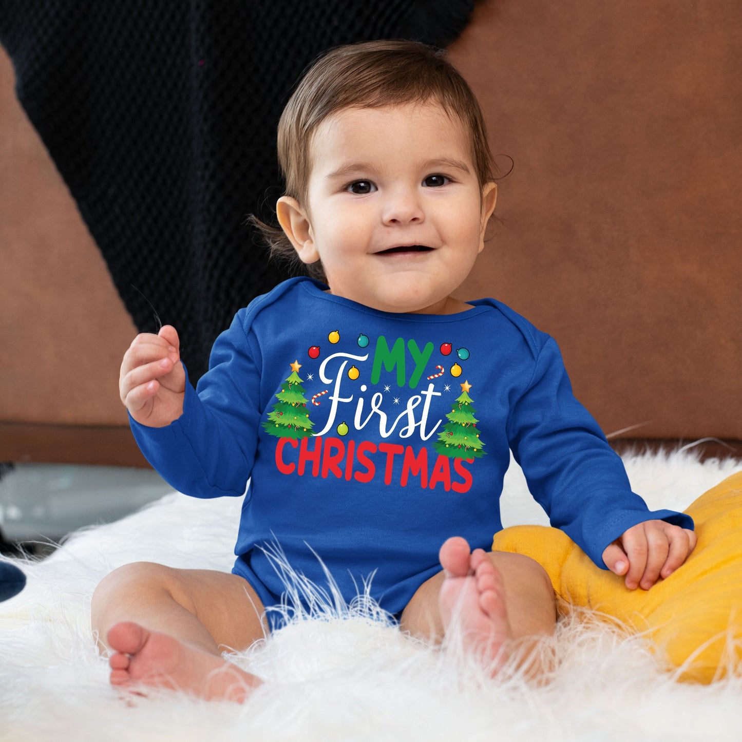 My First Christmas, Christmas Bodysuits For Kids, Christmas Long Sleeves, Christmas Bodysuits, Christmas Onesies, Christmas Present