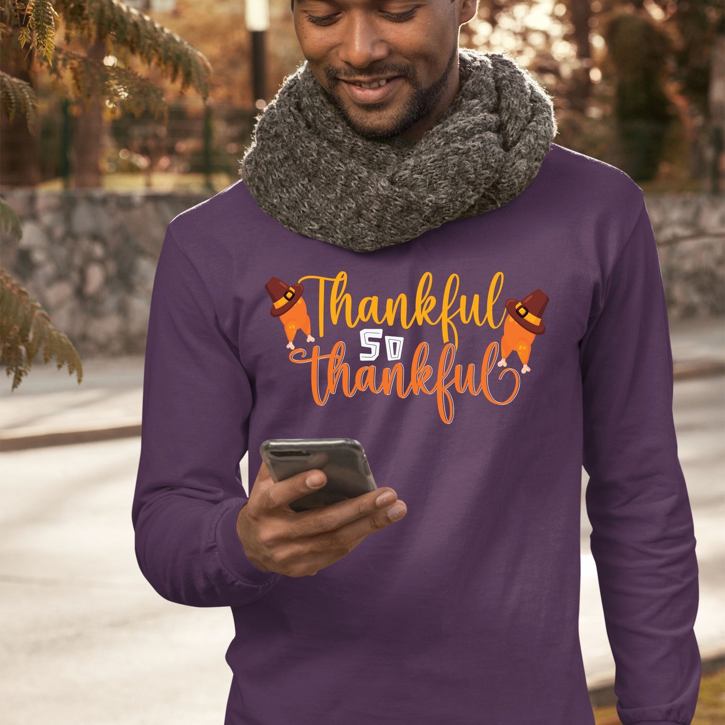 Thankful So Thankful, Thanksgiving Sweatshirt, Thanksgiving Sweater for Men, Thanksgiving Gift Ideas, Cute Thanksgiving