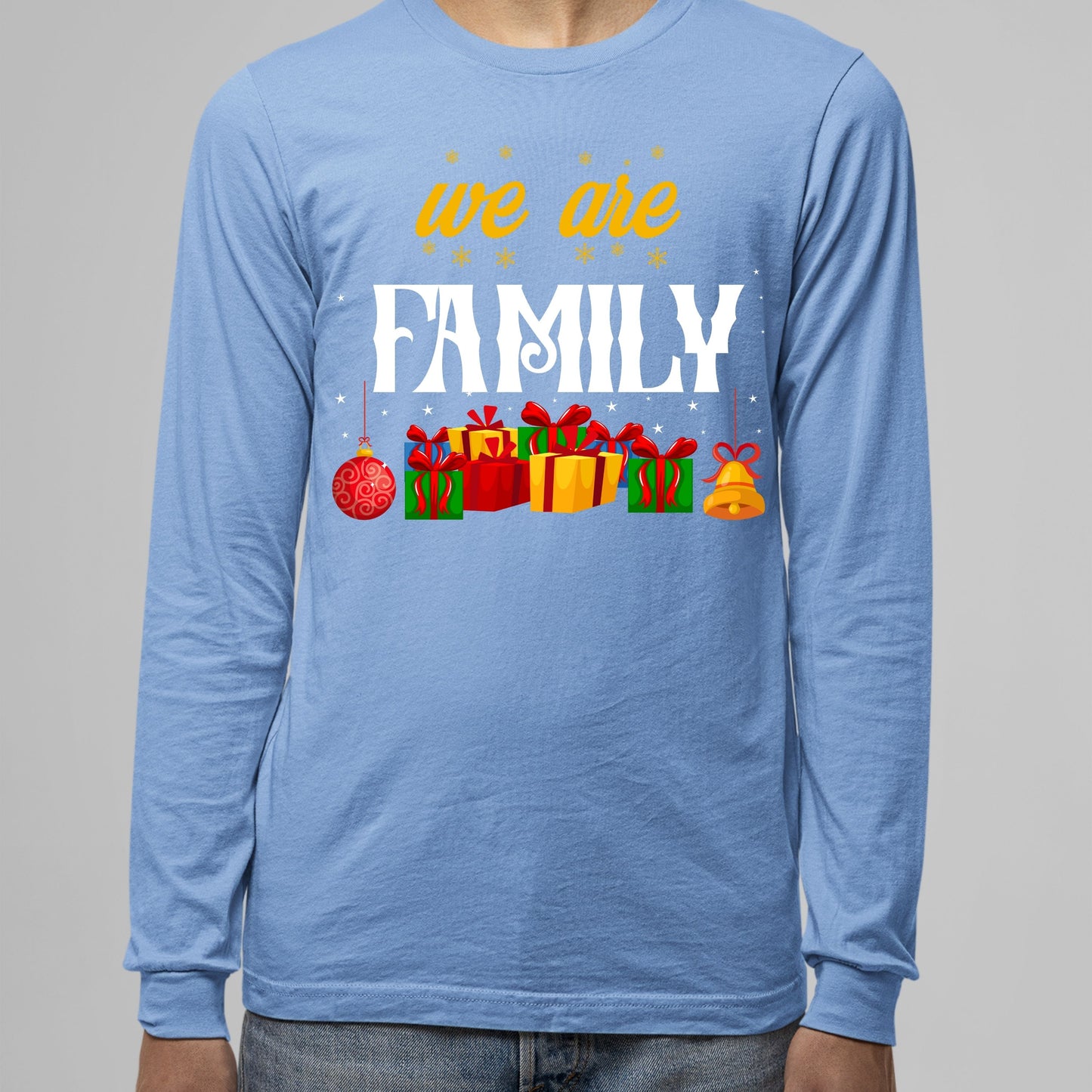 We Are Family, Men Long Sleeves, Christmas, Christmas Decor, Christmas Shirts, Christmas Sweatshirts, Christmas Clothing