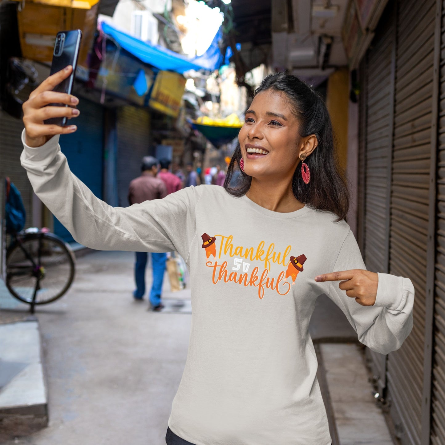 Thankful So Thankful, Thanksgiving Sweatshirt, Thanksgiving Sweater for Women, Thanksgiving Gift Ideas, Cute Thanksgiving