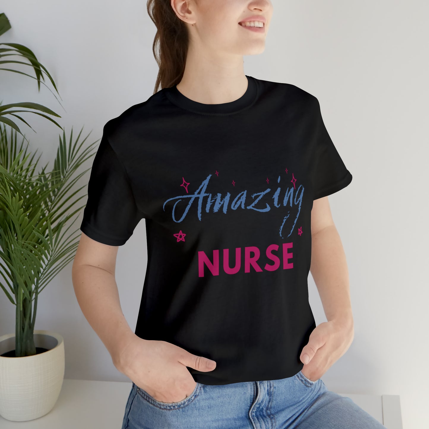 Amazing Nurse Unisex Jersey Short Sleeve Tee