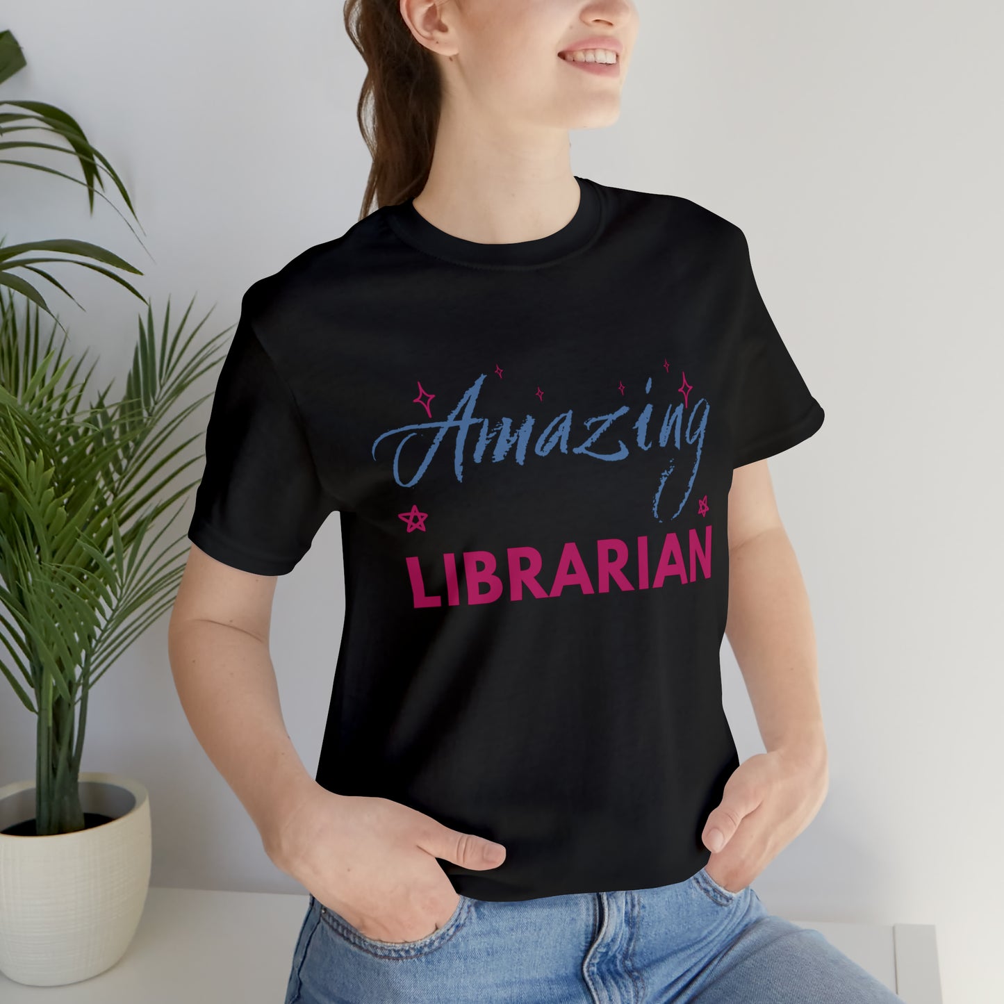 Amazing Librarian Unisex Jersey Short Sleeve Tee