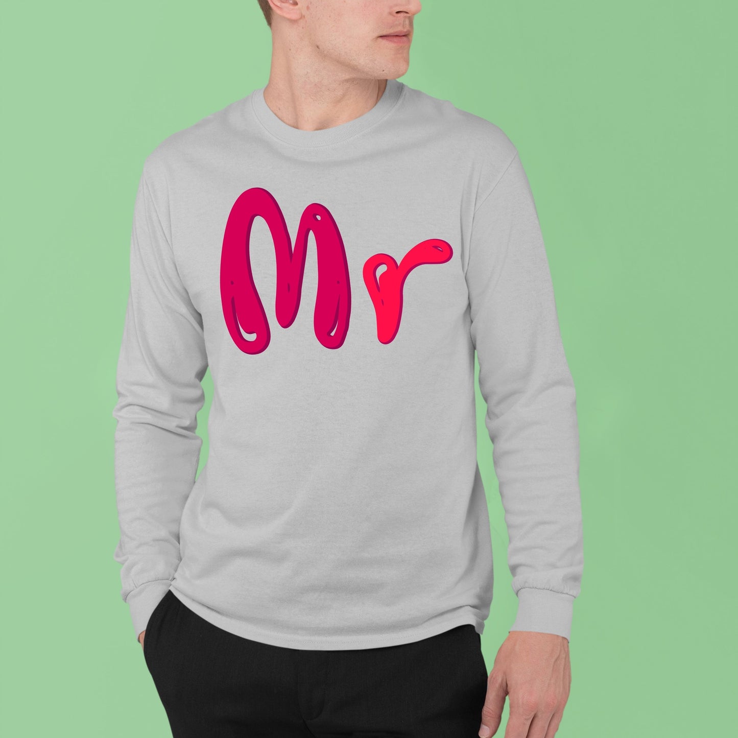 Mr, Christmas Sweatshirt, Christmas Long Sleeves, Christmas Sweater, Christmas Crewneck For Men, Christmas Present