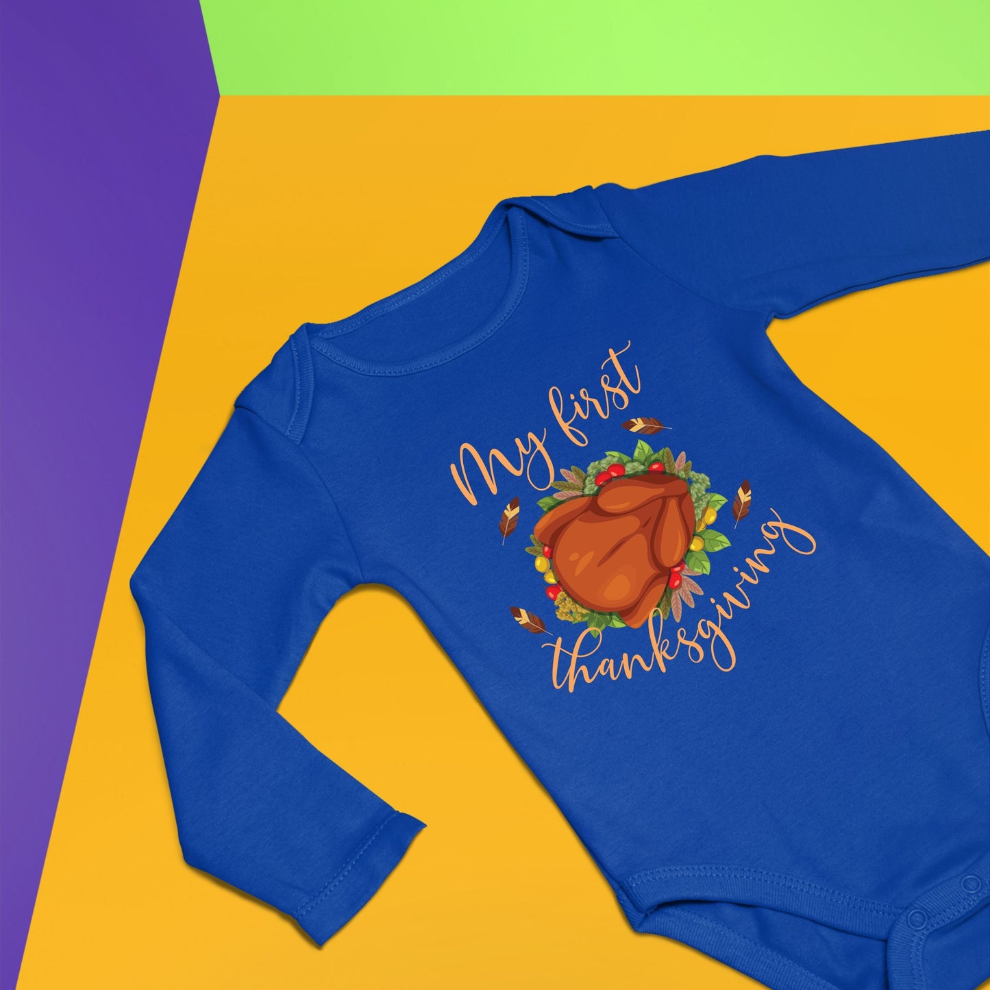 My First Thanks Giving, Thanksgiving Bodysuit, Thanksgiving Onesies for kids, Thanksgiving Gift Ideas, Cute Thanksgiving