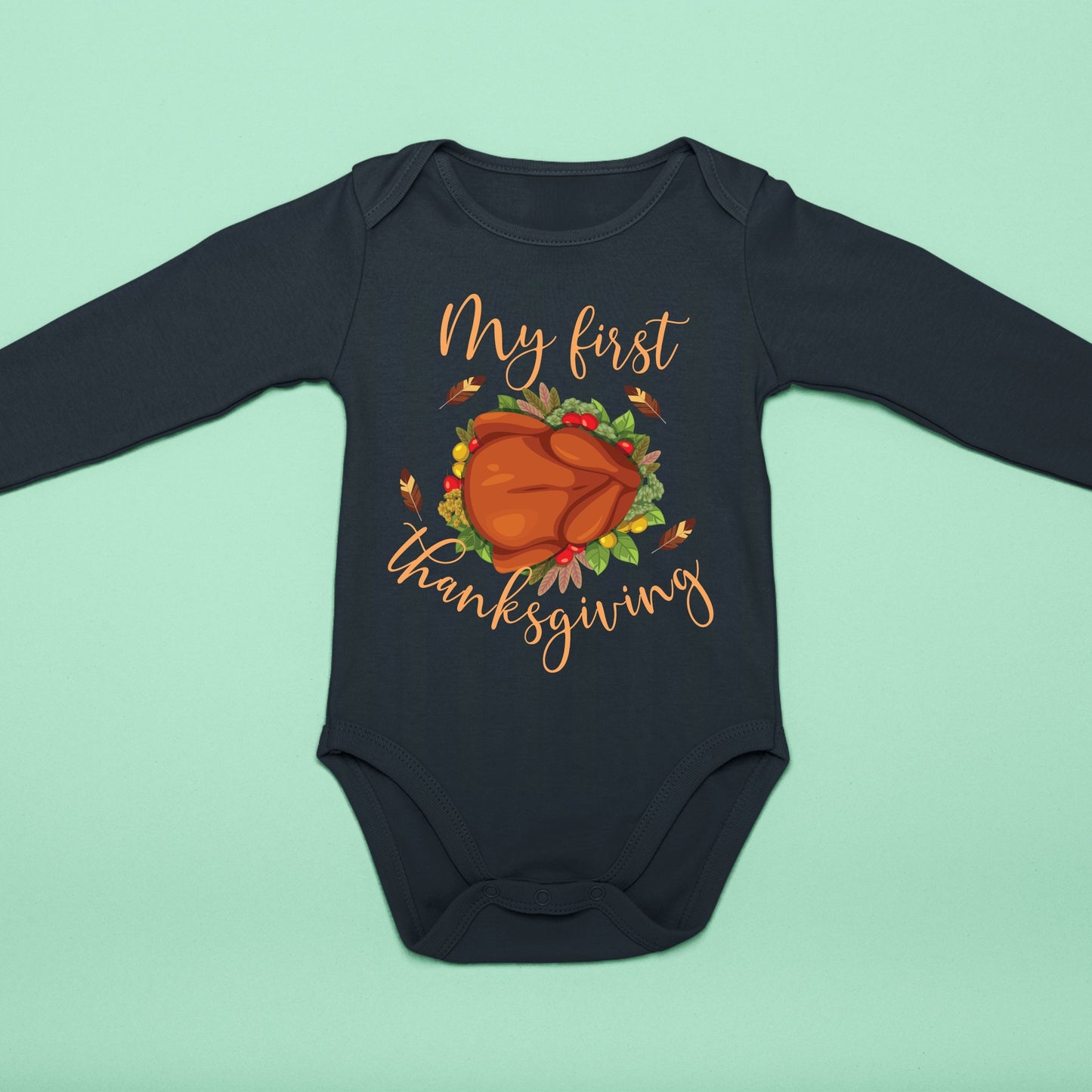 My First Thanks Giving, Thanksgiving Bodysuit, Thanksgiving Onesies for kids, Thanksgiving Gift Ideas, Cute Thanksgiving