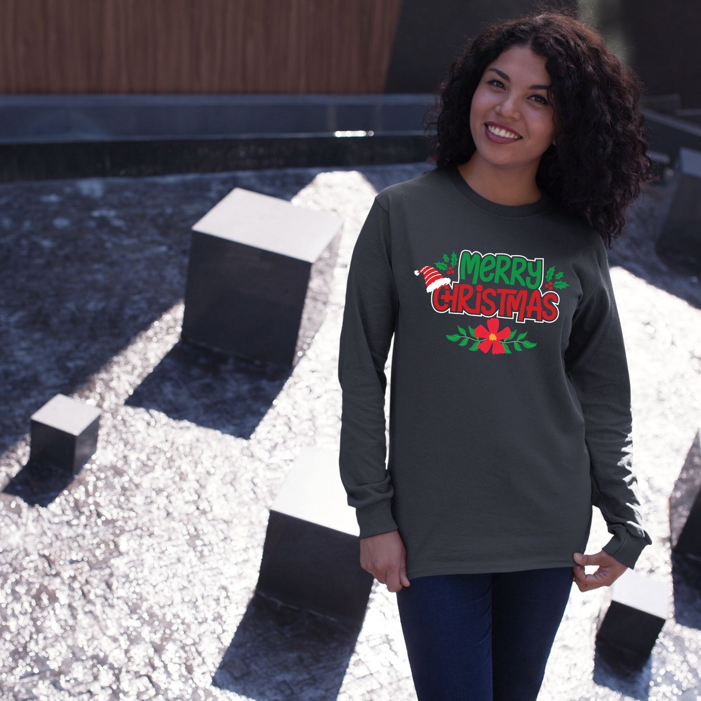 Merry Christmas, Christmas Long Sleeves, Christmas Crewneck For Youth, Christmas Sweatshirt, Christmas Sweater, Christmas Present