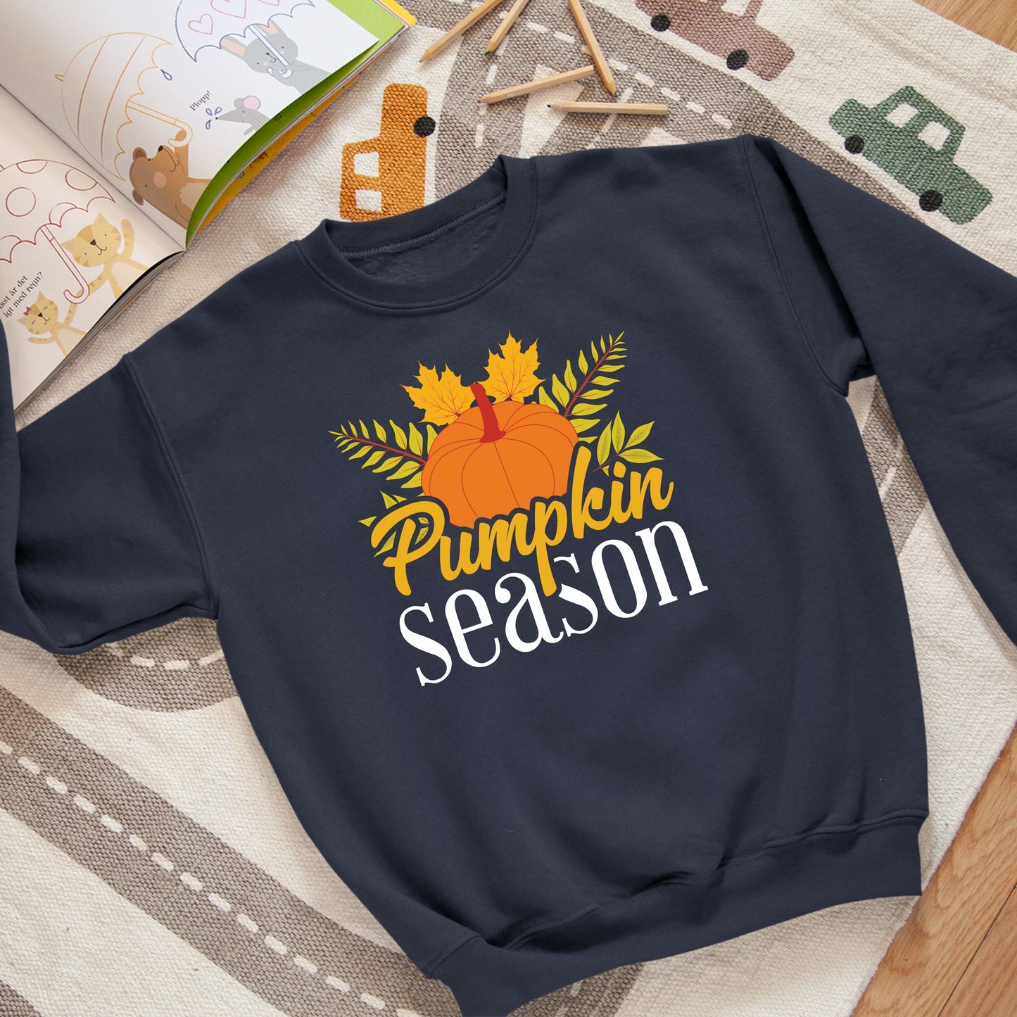 Fall Pumpkin Season Sweatshirt, Fall Sweatshirt, Fall Sweater for Kids, Fall Gift Ideas, Cute Fall Sweatshirt, Funny, Fall Sweatshirt