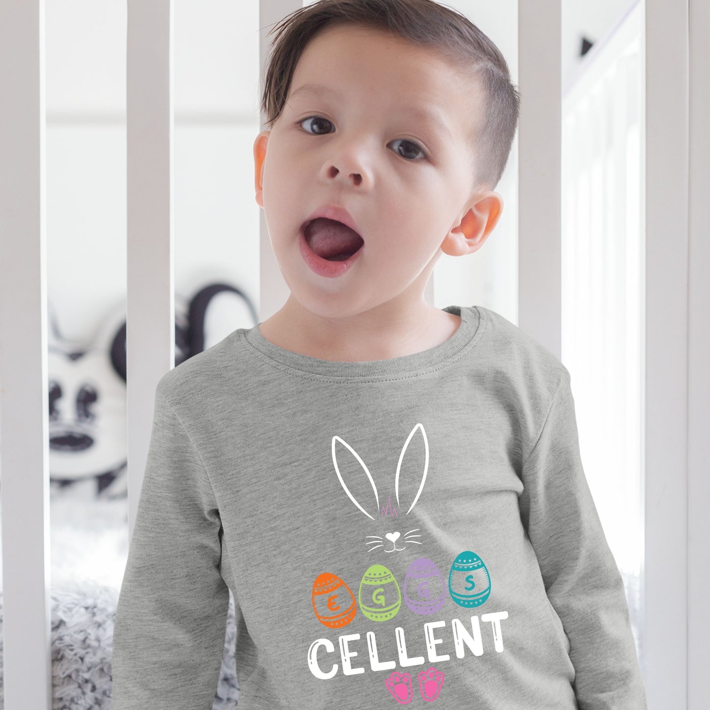 Eggscellent - Toddler Long Sleeve Tee