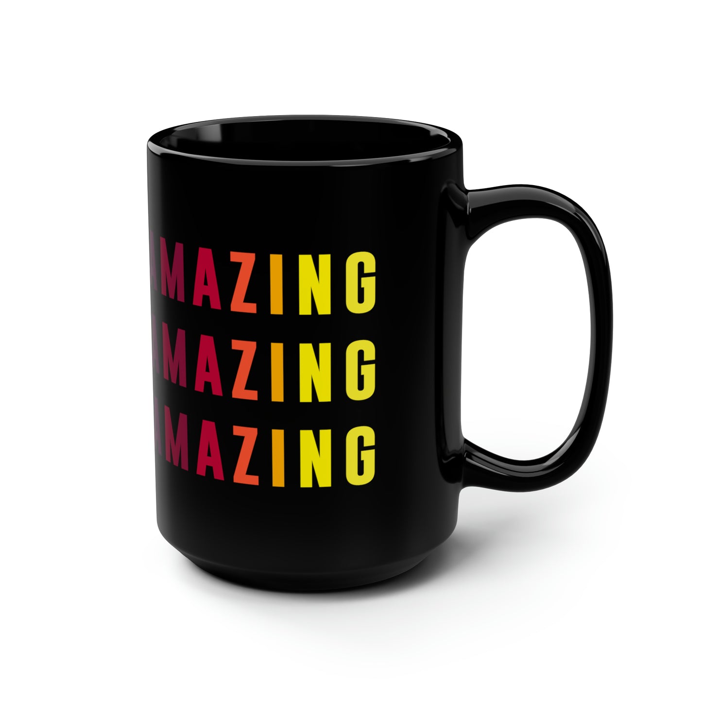 Amazing - Black Mug, 15oz