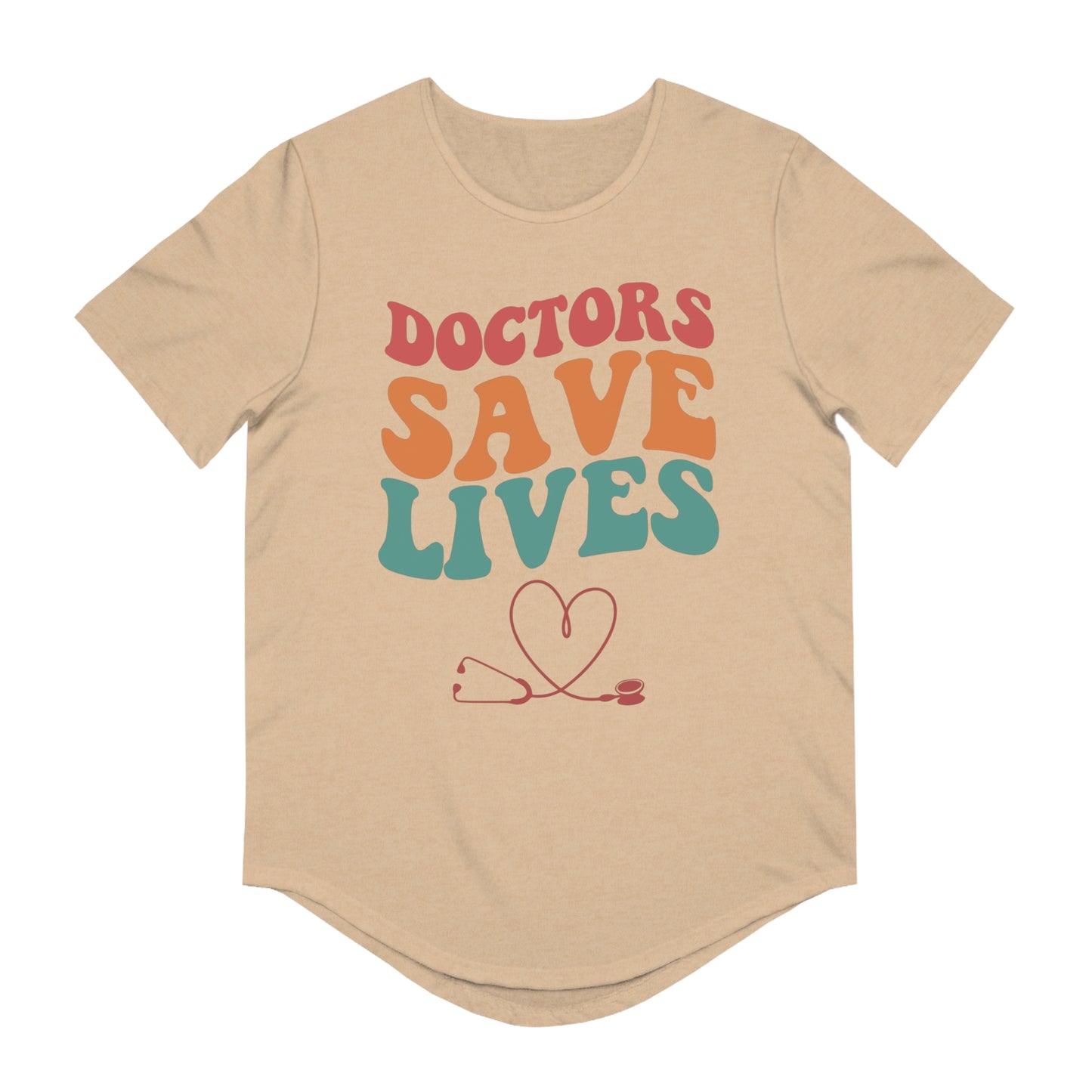 Doctors Save Lives Men's Jersey Curved Hem Tee, Doctor shirts, Doctor gift ideas, New Doctor shirt, doctors gift, Doctor team shirt