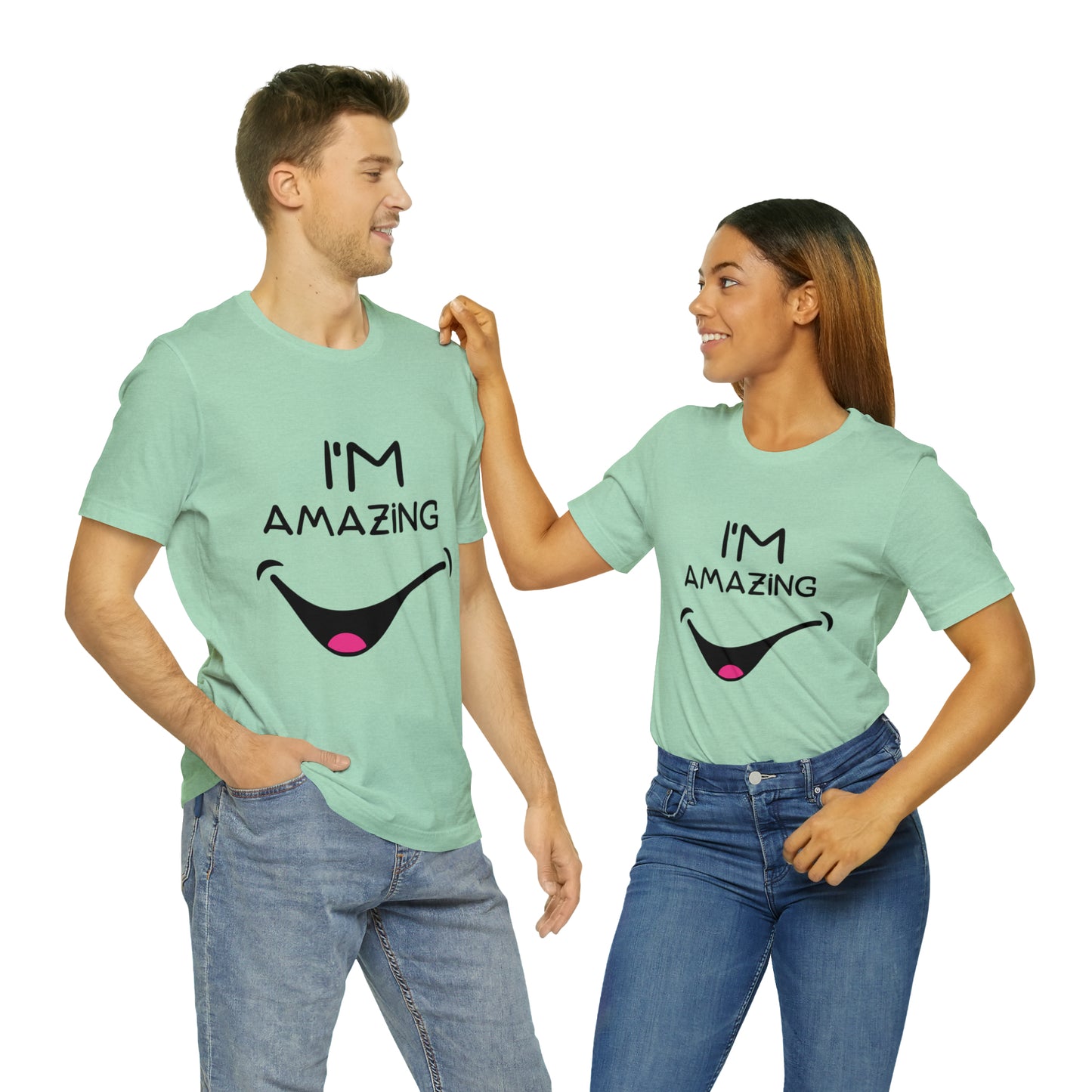 Cheeky Smile I'm Amazing | Unisex Jersey Tee