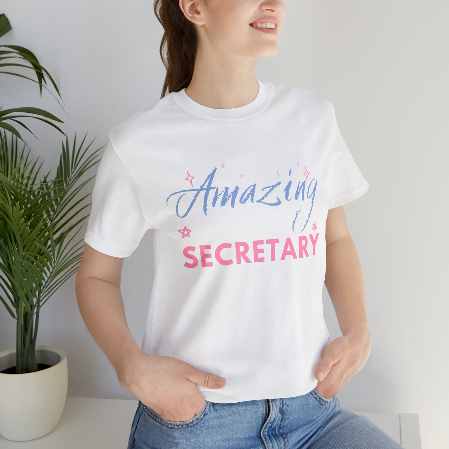 Amazing Secretary Unisex Jersey Short Sleeve Tee
