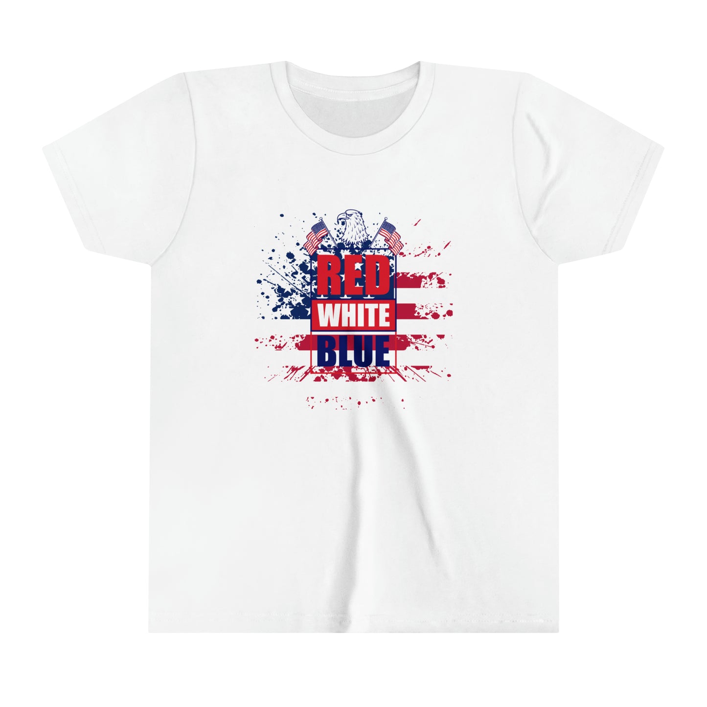 Red White Blue Youth Short Sleeve Tee