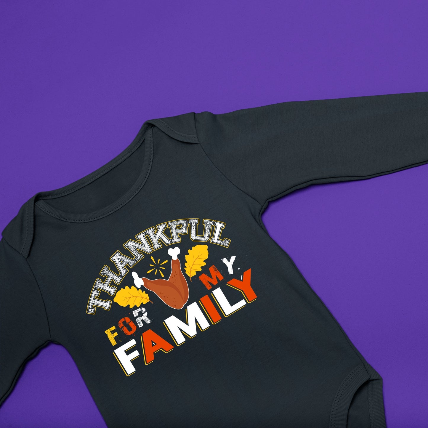 Thanksful For My Family, Thanksgiving Bodysuit, Thanksgiving Onesies for kids, Thanksgiving Gift Ideas, Cute Thanksgiving