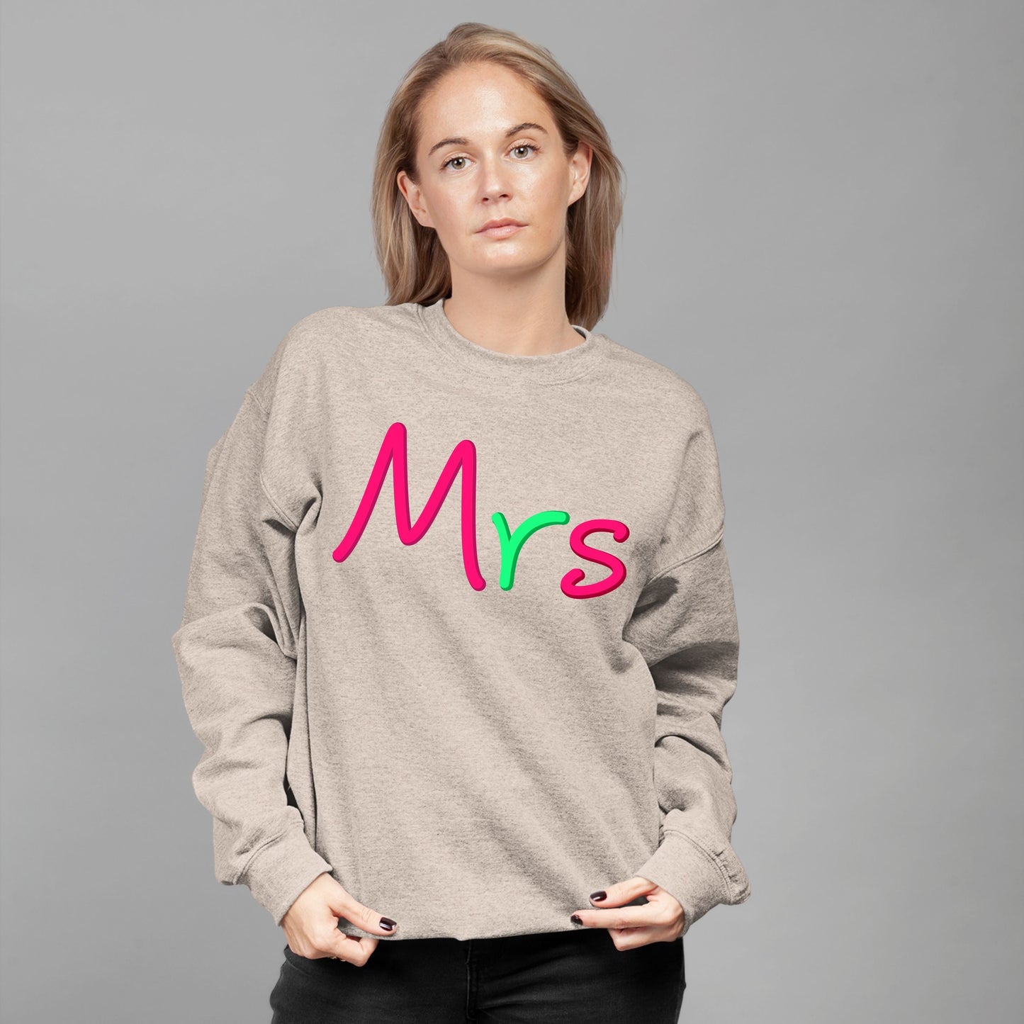 Mrs, Christmas Long Sleeves, Christmas Crewneck For Women, Christmas Sweatshirt, Christmas Sweater, Christmas Present