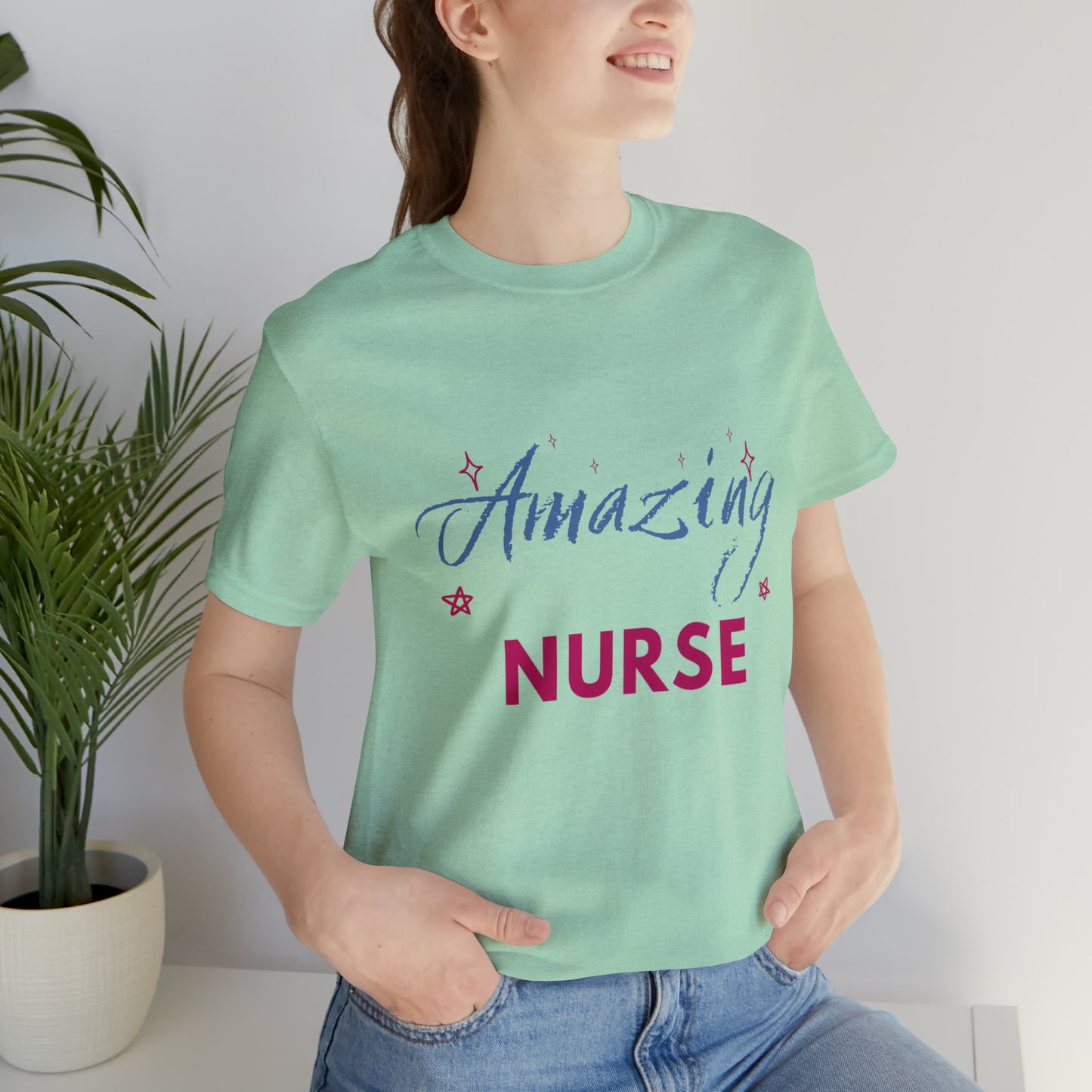 Amazing Nurse Unisex Jersey Short Sleeve Tee