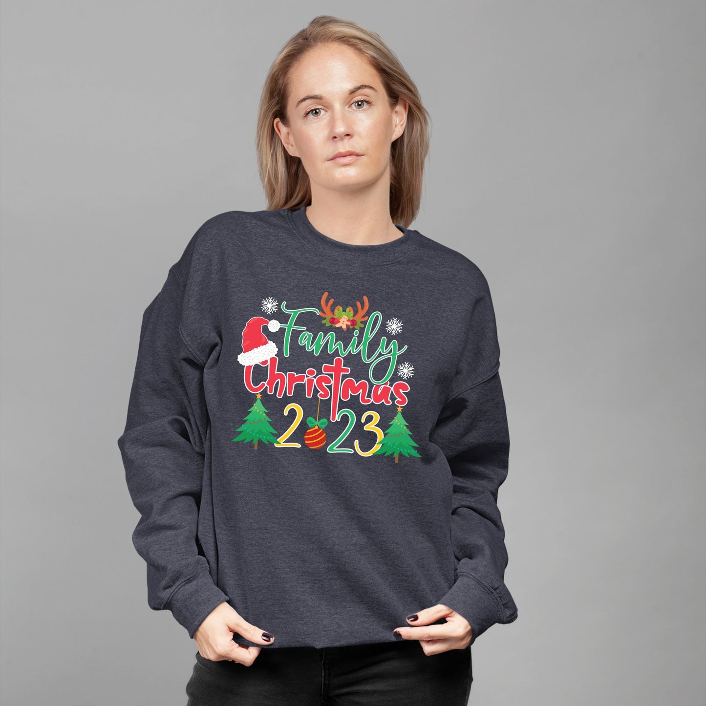 Family Christmas 2023, Christmas Long Sleeves, Christmas Crewneck For Youth, Christmas Sweatshirt, Christmas Sweater, Christmas Present