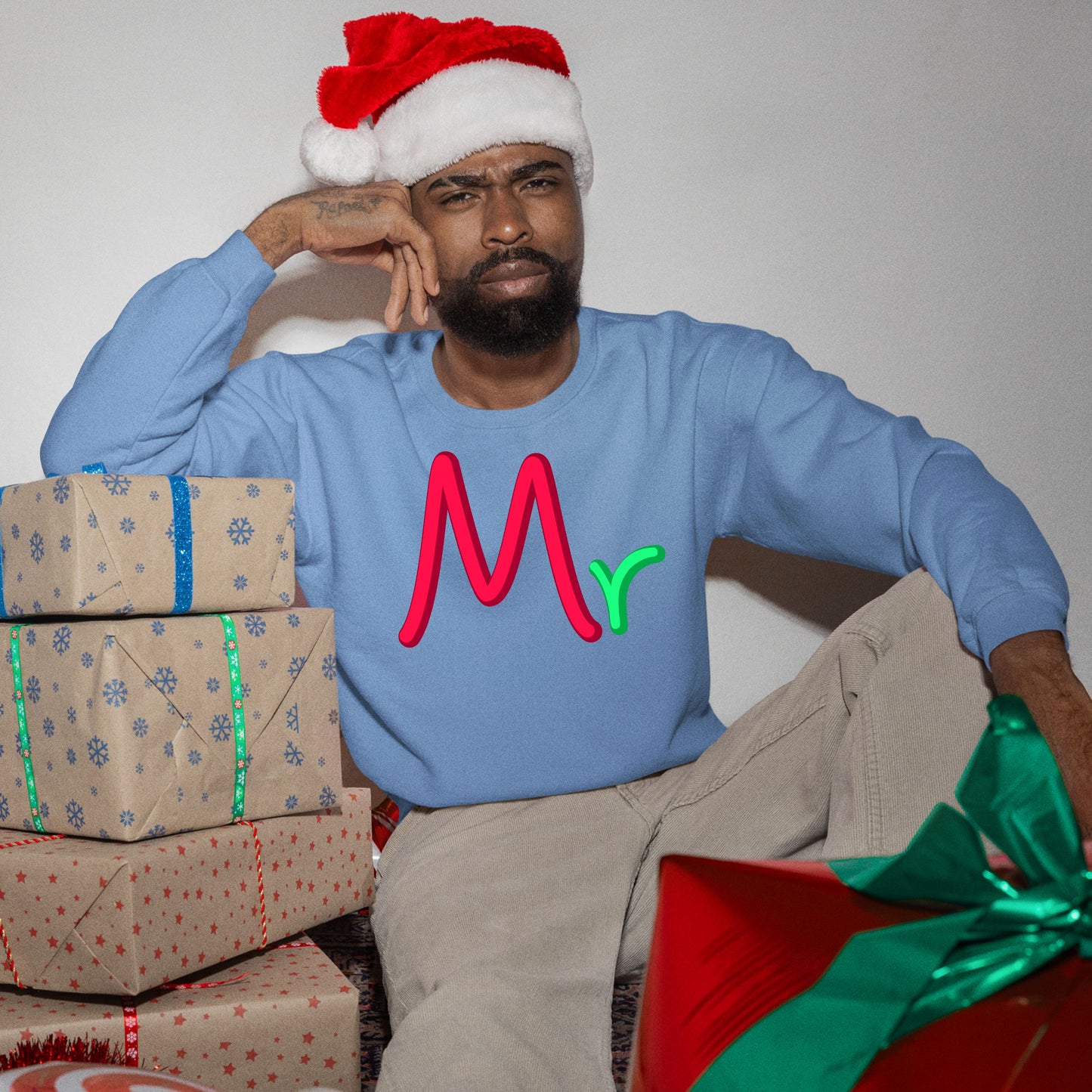 Mr, Christmas Crewneck For Men, Christmas Long Sleeves, Christmas Sweatshirt, Christmas Sweater, Christmas Present