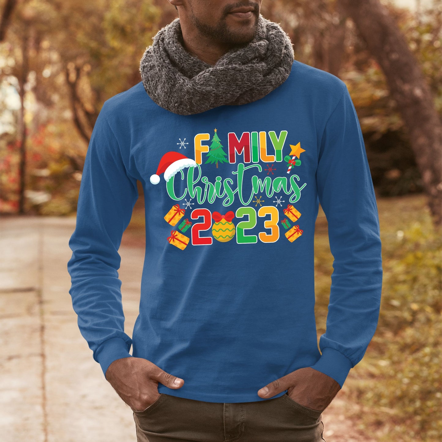 Family Christmas 2023, Christmas Long Sleeves, Christmas Crewneck For Men, Christmas Sweatshirt, Christmas Present, Christmas Sweater