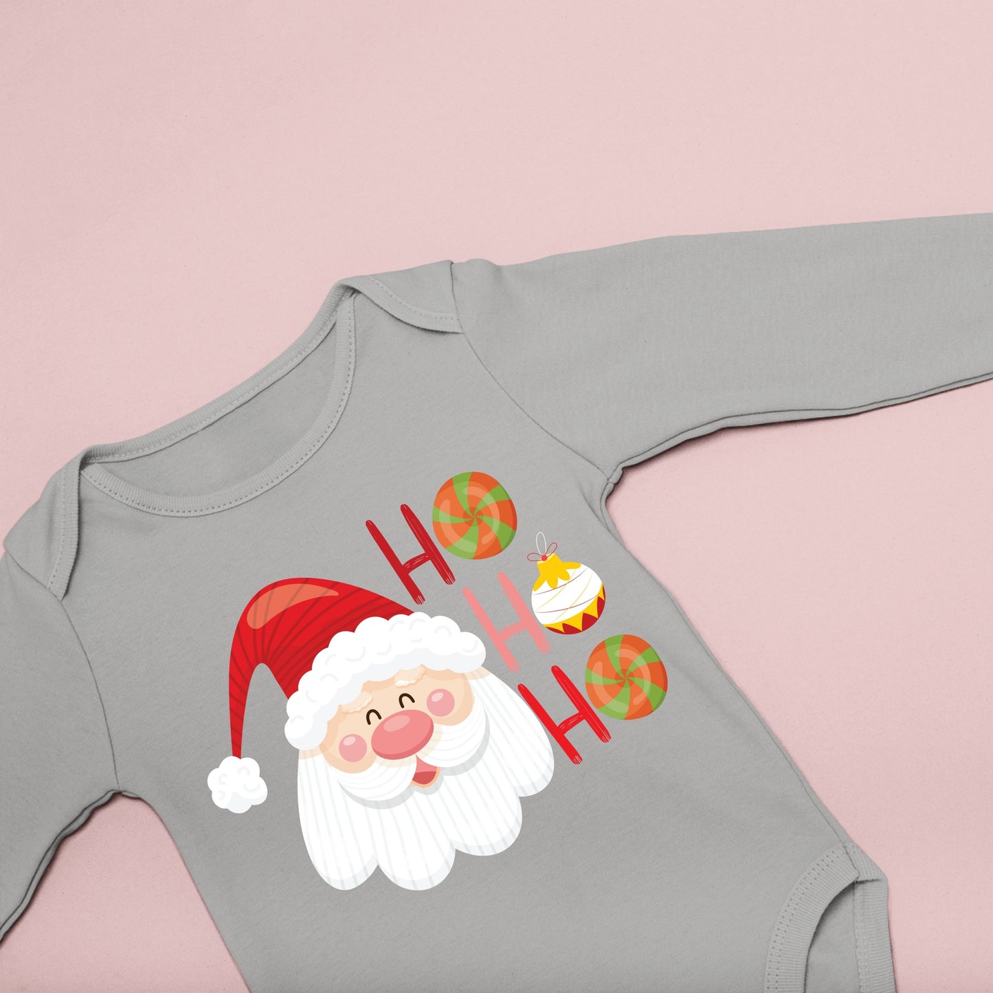 Ho Ho Ho, Christmas Bodysuits For Kids, Christmas Long Sleeves, Christmas Onesies, Christmas Bodysuits, Christmas Present