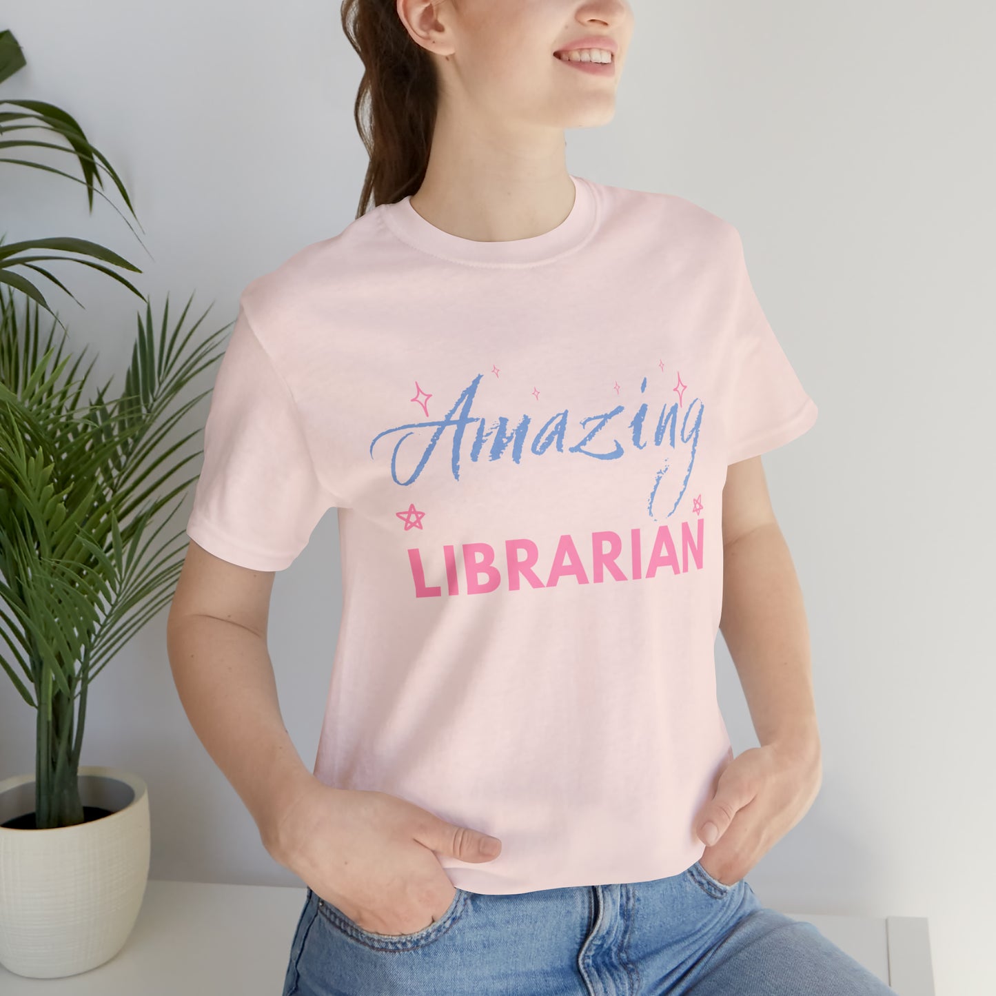 Amazing Librarian Unisex Jersey Short Sleeve Tee
