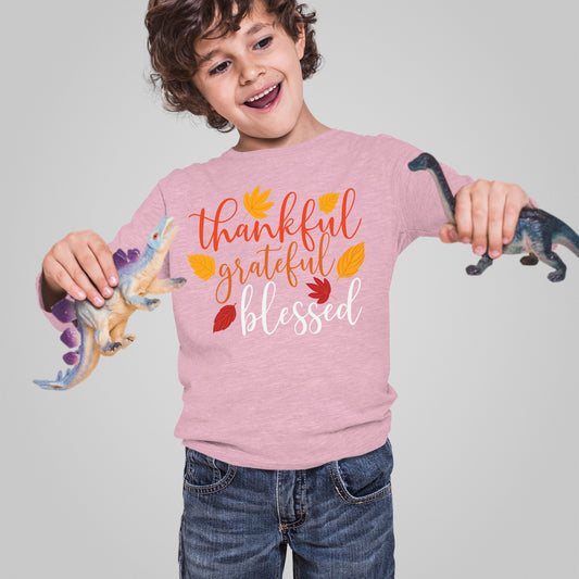 Thankful Grateful Blessed, Thanksgiving Sweatshirt, Thanksgiving Sweater for kids, Thanksgiving Gift Ideas, Cute Thanksgiving