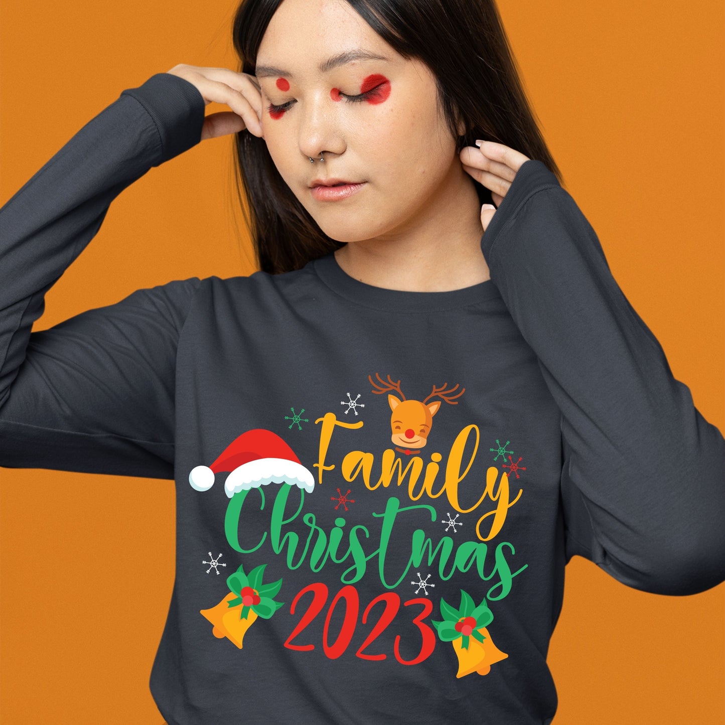 Family Christmas 2023, Christmas Long Sleeves, Christmas Crewneck For Women, Christmas Sweatshirt, Christmas Sweater, Christmas Present