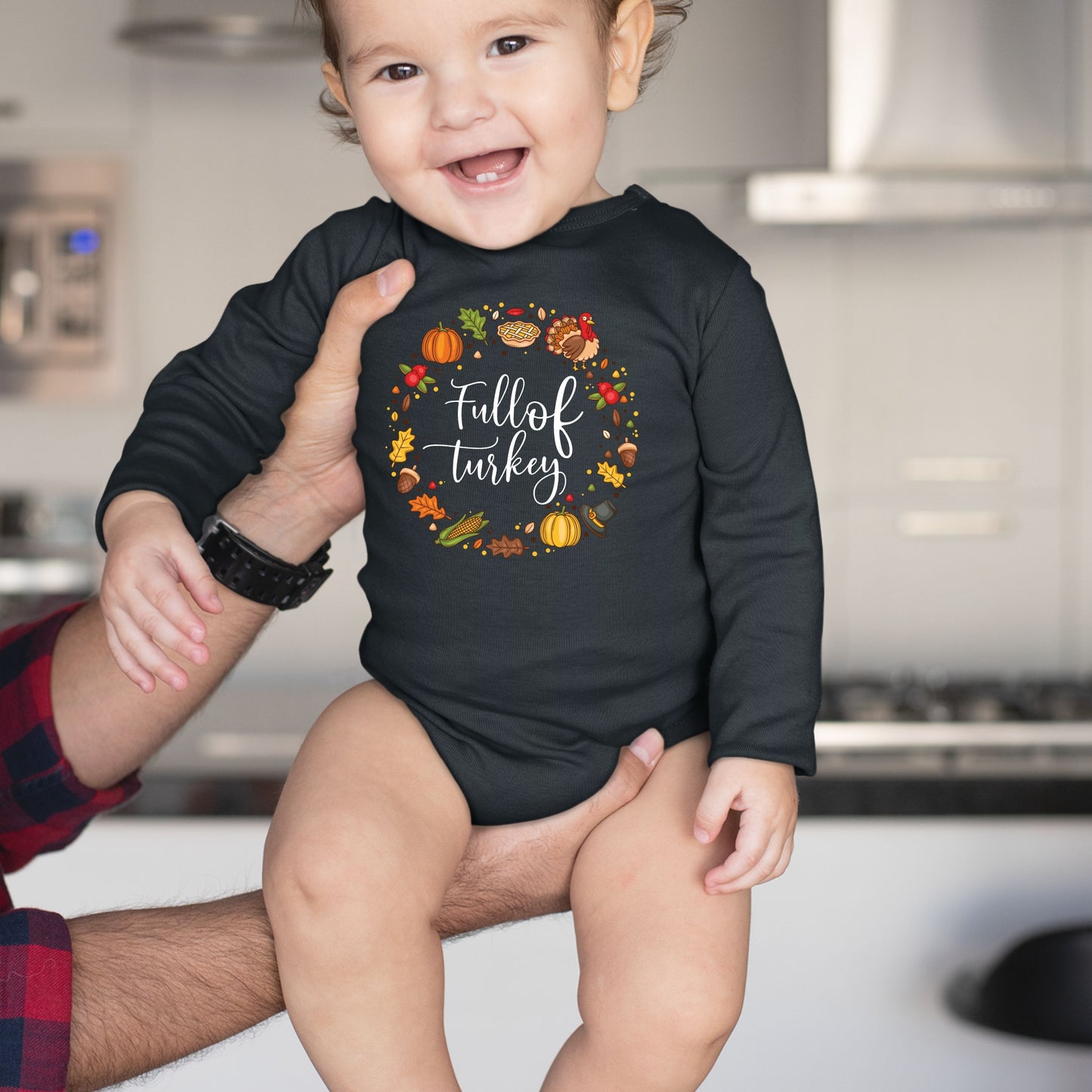 Full Of Turkey, Thanksgiving Bodysuit, Thanksgiving Onesies for kids, Thanksgiving Gift Ideas, Cute Thanksgiving