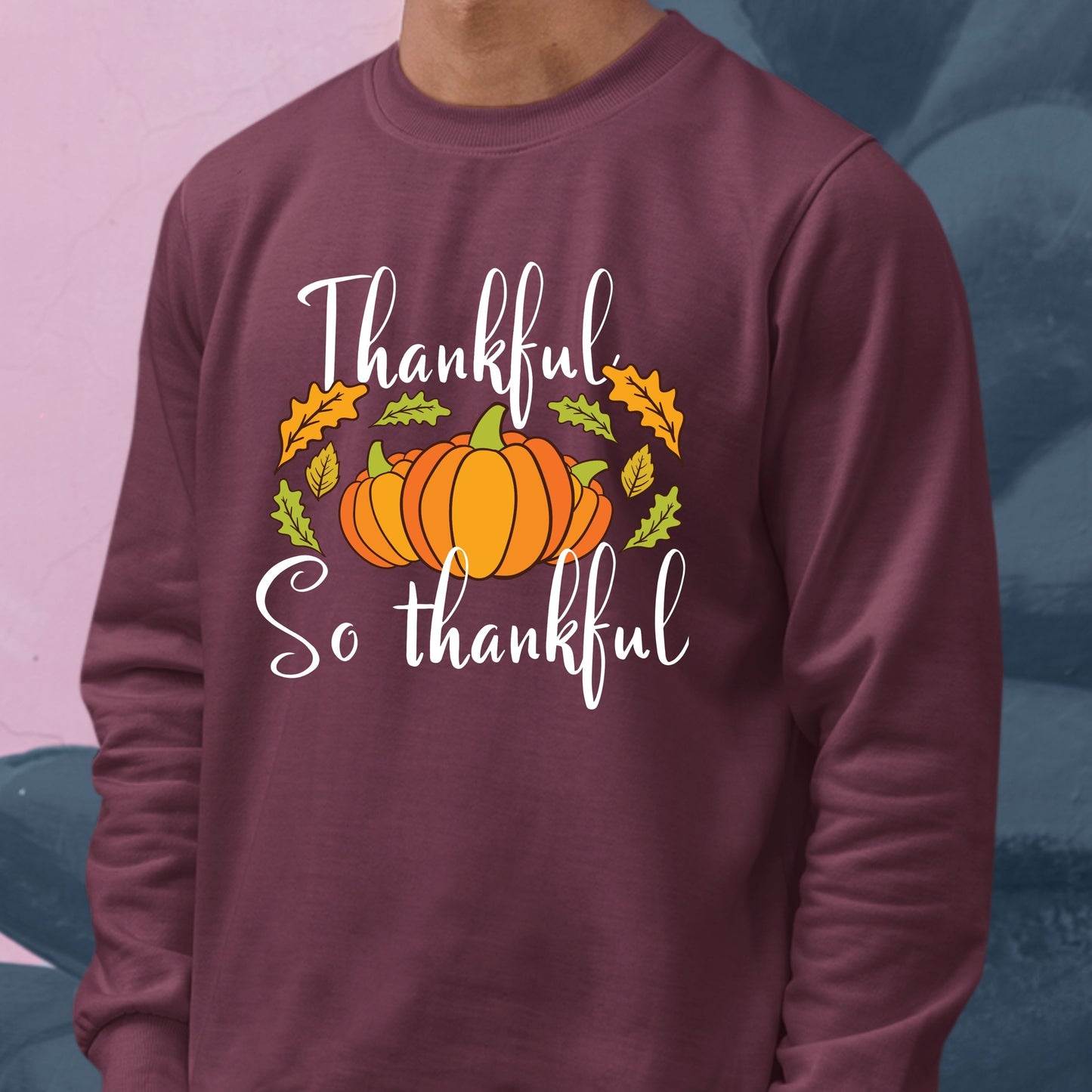 Thankful So Thankful, Thanksgiving Sweatshirt, Thanksgiving Sweater for kids, Thanksgiving Gift Ideas, Cute Thanksgiving