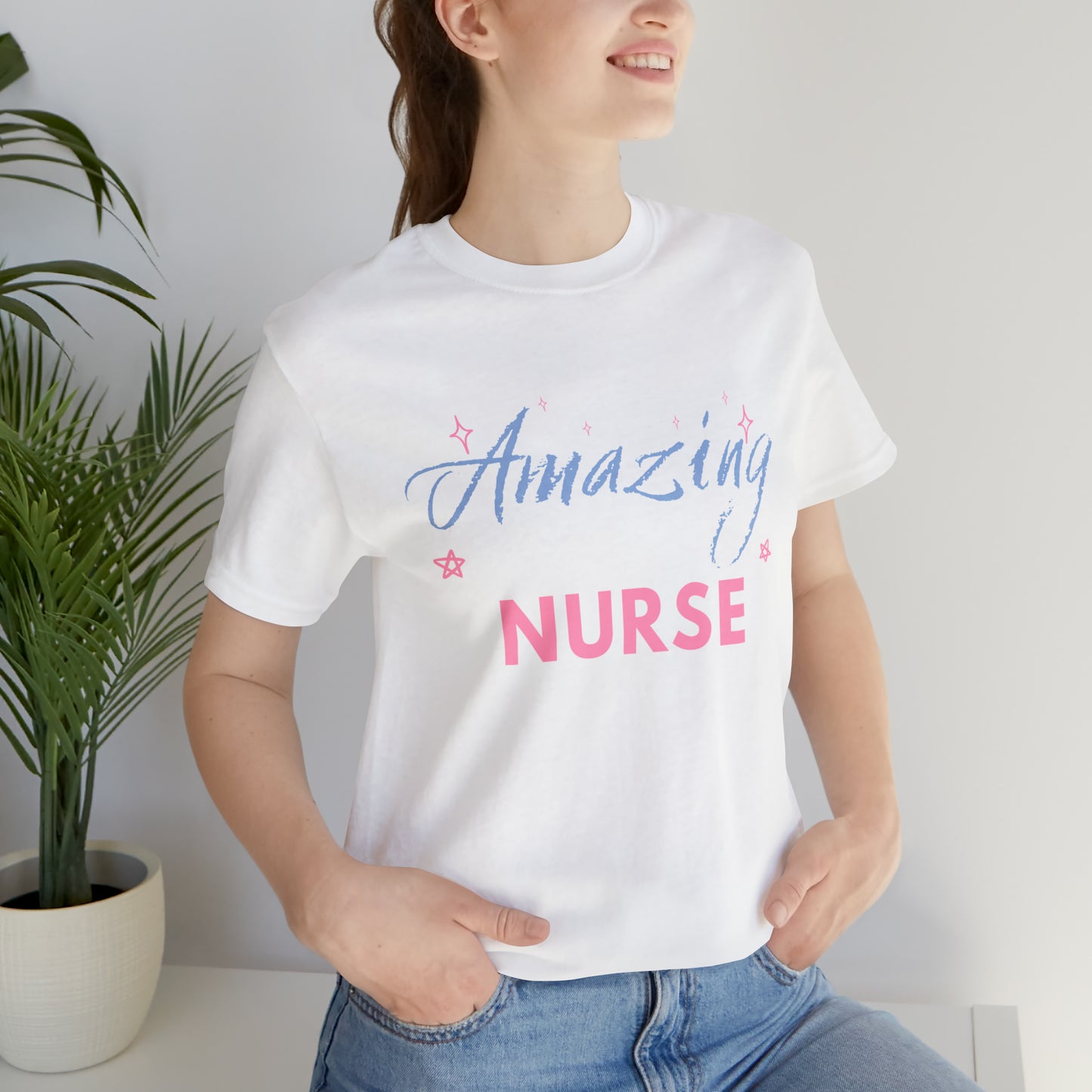 Amazing Nurse Unisex Jersey Short Sleeve Tee