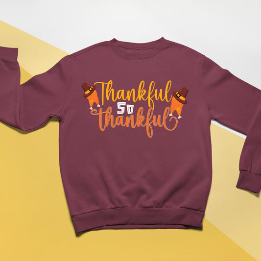 So Thankful, Thanksgiving Sweatshirt, Thanksgiving Sweater for kids, Thanksgiving Gift Ideas, Cute Thanksgiving