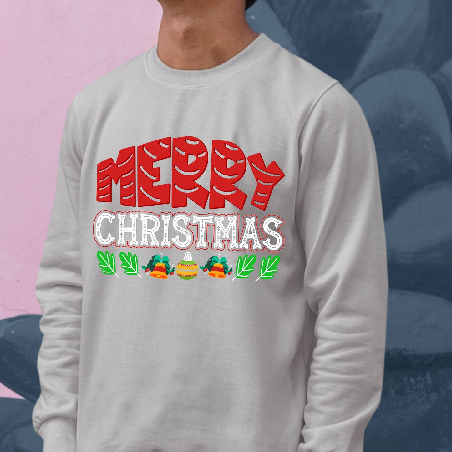 Merry Christmas, Christmas Long Sleeves, Christmas Crewneck For Youth, Christmas Present, Christmas Sweatshirt, Christmas Sweater