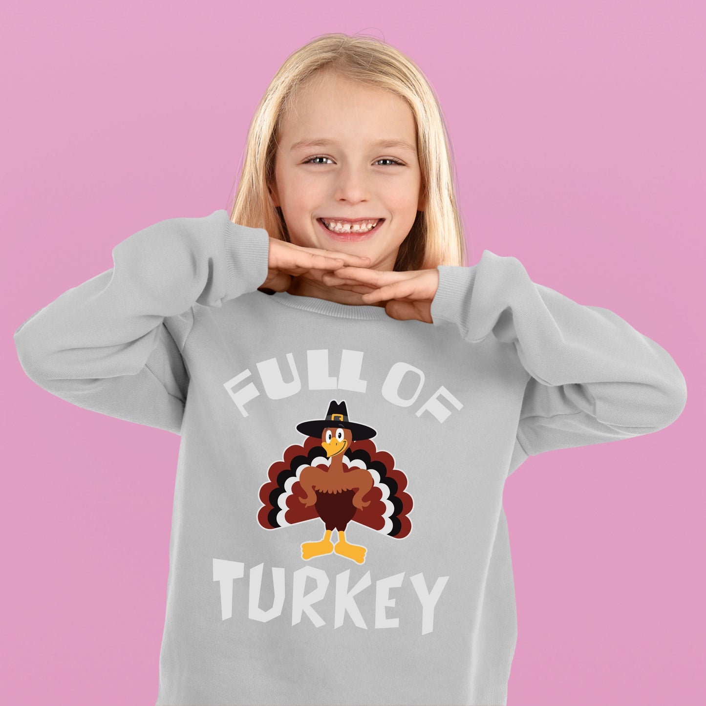 Thanksgiving Turkey Sweatshirt, Thanksgiving Sweatshirt, Thanksgiving Sweater for Kids, Thanksgiving Gift Idea, Cute Thanksgiving Sweatshirt