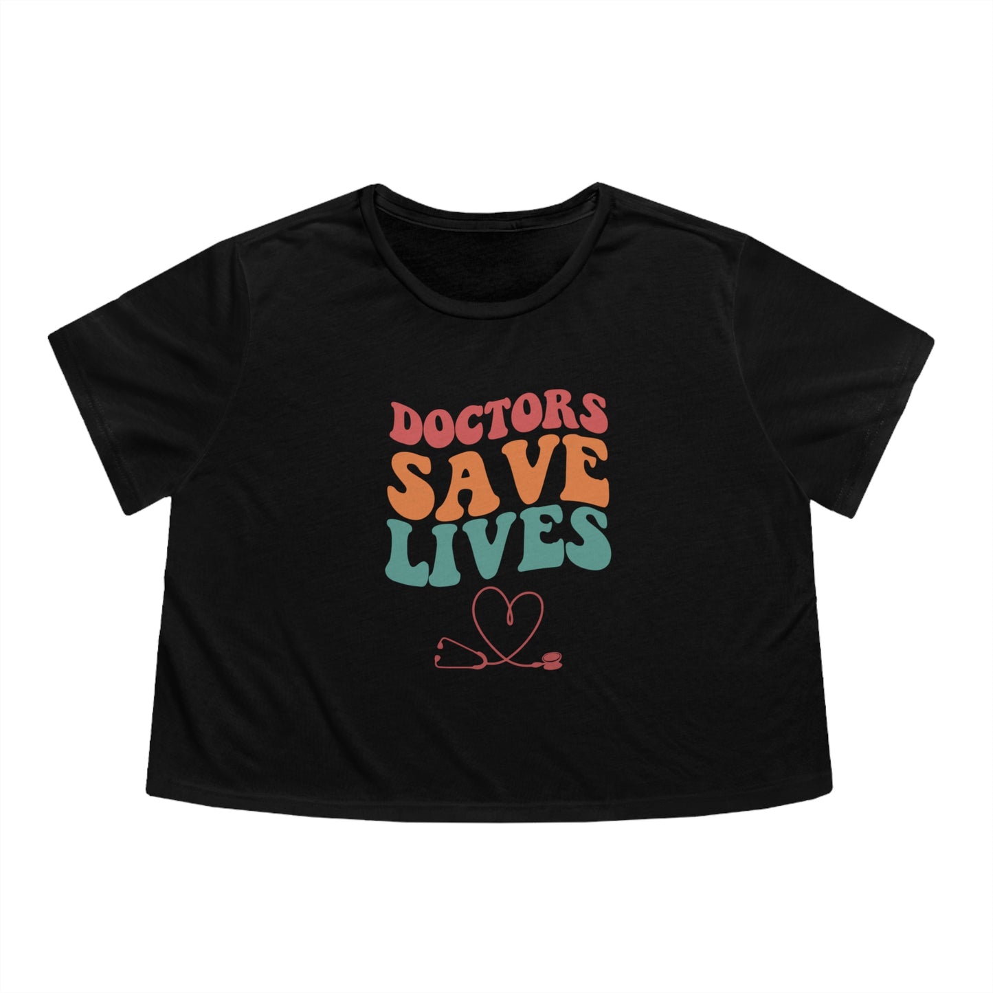 Doctors Save Lives Women's Flowy Cropped Tee, Doctor shirts, Doctor gift ideas, New Doctor shirt, gift for doctor, Doctor team shirt