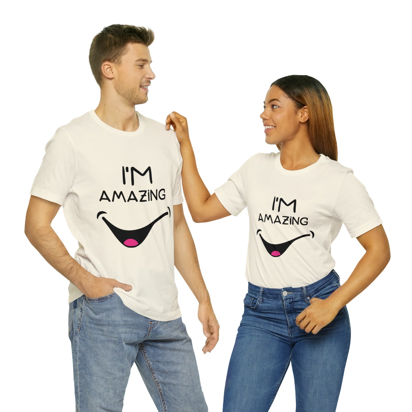 Cheeky Smile I'm Amazing | Unisex Jersey Tee