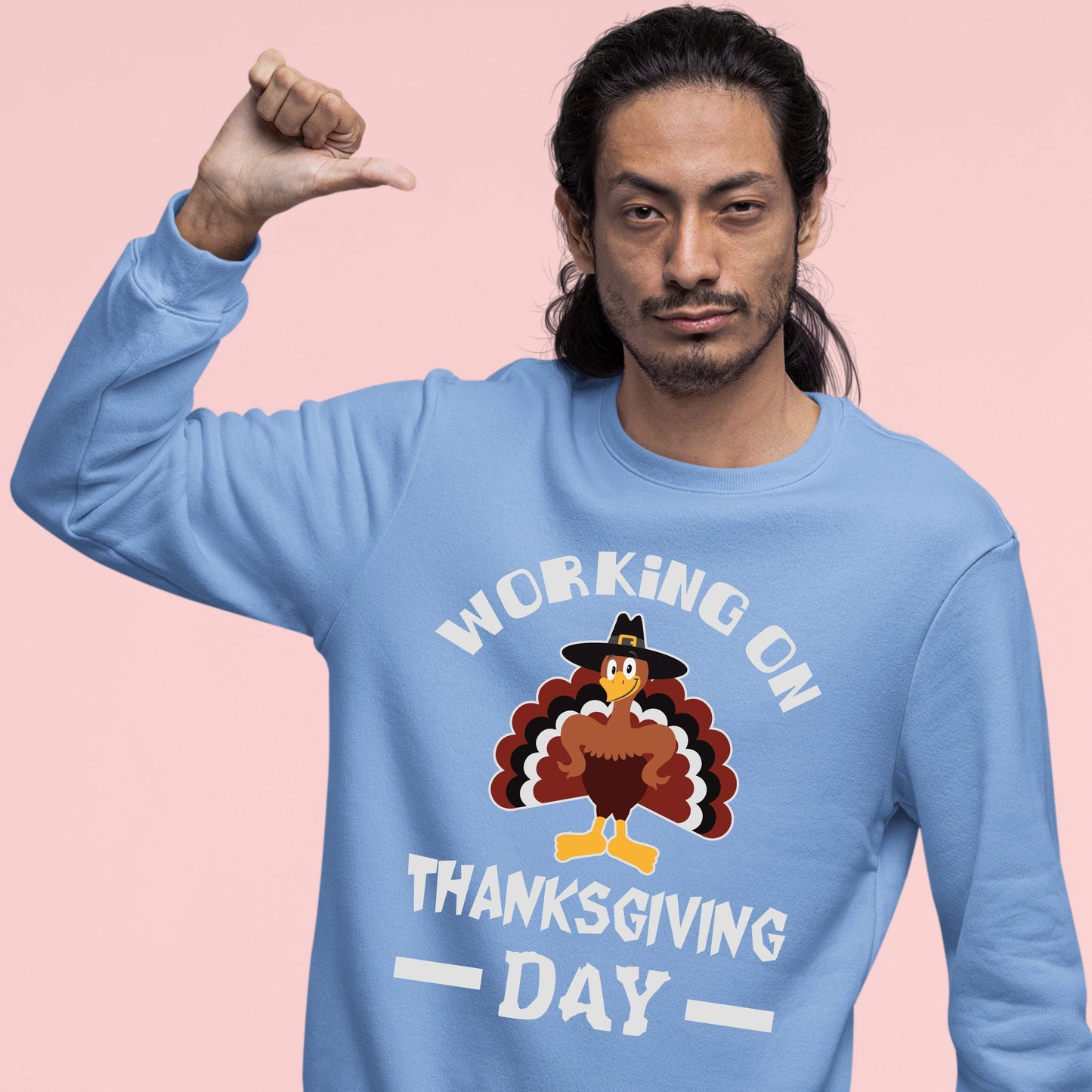 Thanksgiving Working on Thanksgiving Sweatshirt, Thanksgiving Sweatshirt, Thanksgiving Sweater for Men, Thanksgiving Sweater for Women