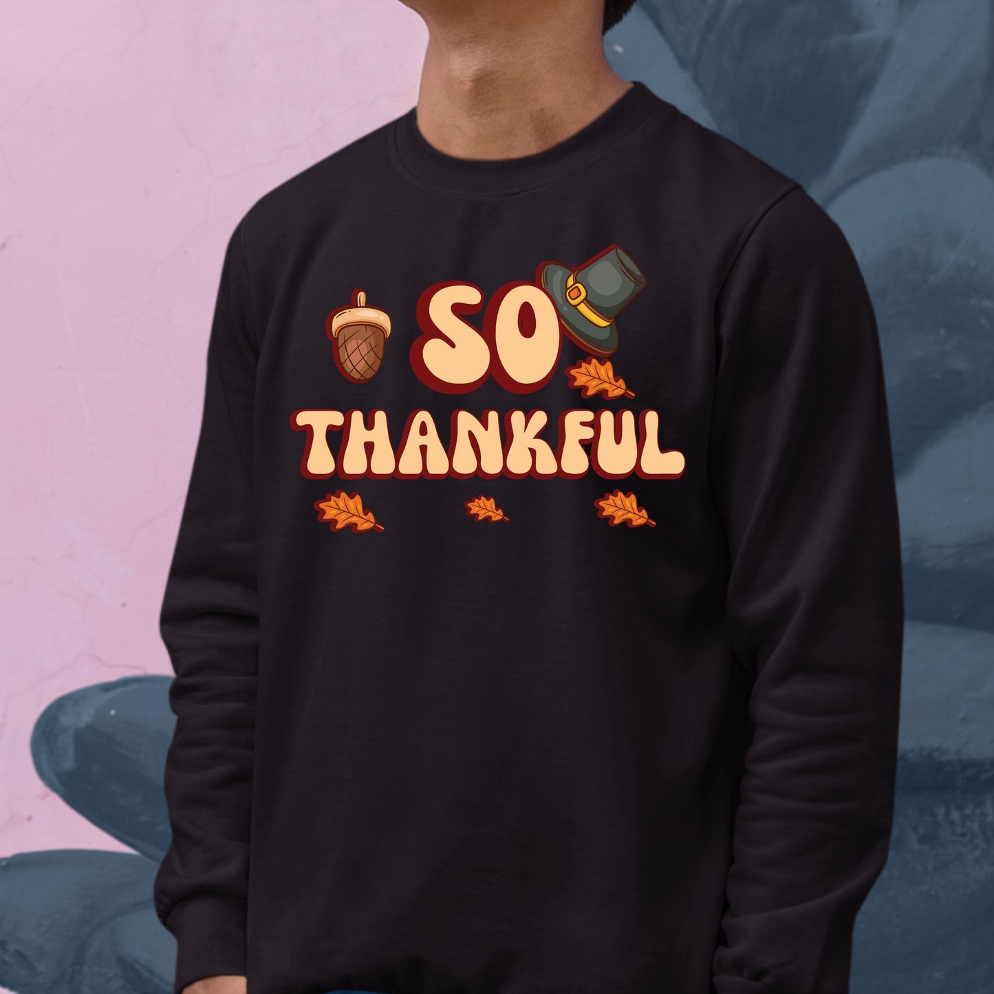 Thanksgiving Thankful Sweatshirt, Thanksgiving Sweatshirt, Thanksgiving Sweater for Kids, Thanksgiving Gift Ideas, Funny Thanksgiving