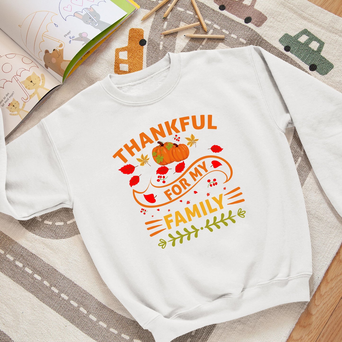 Thanksgiving Thankful Sweatshirt, Thanksgiving Sweatshirt, Thanksgiving Sweater for Kids, Thanksgiving Gift, Funny Thanksgiving Sweatshirt