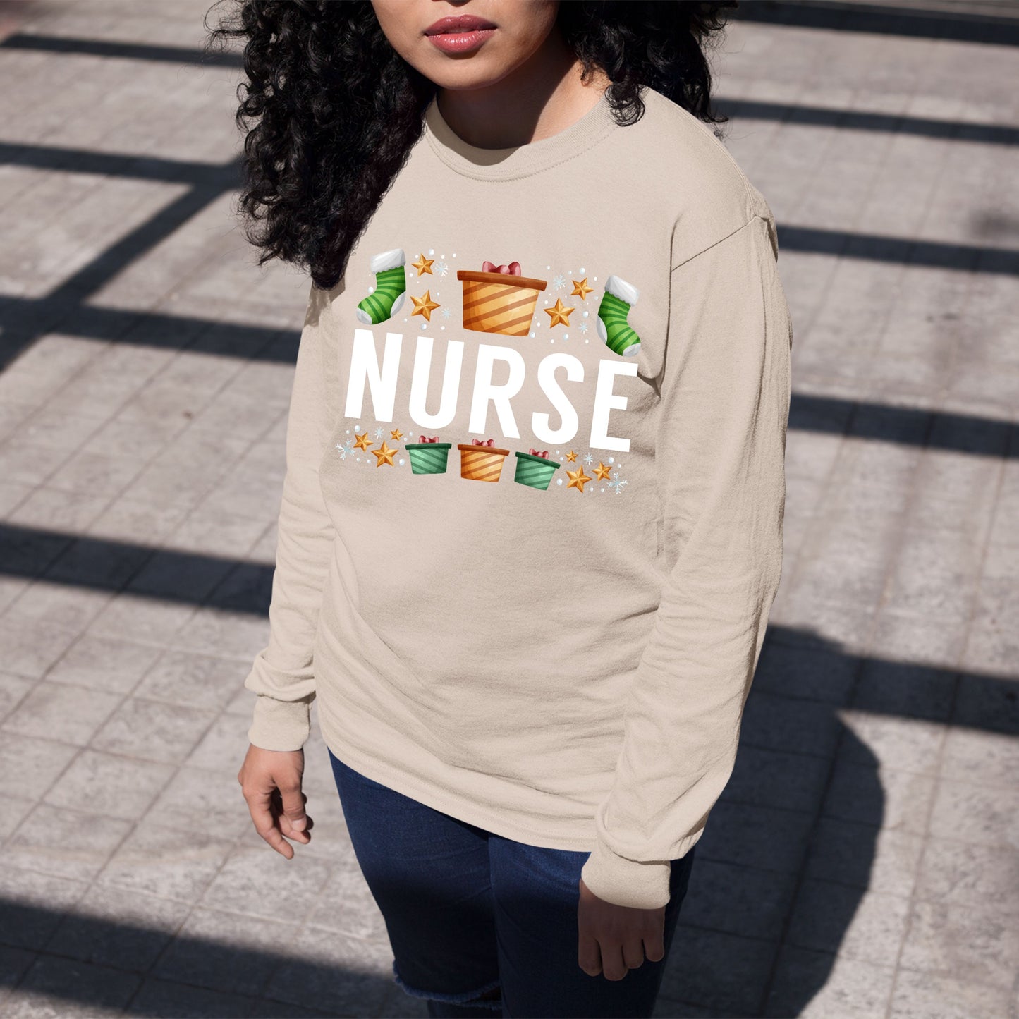 Nurse, Women Long Sleeves, Christmas Clothing, Christmas Sweatshirts, Christmas Shirts, Christmas Decor, Christmas