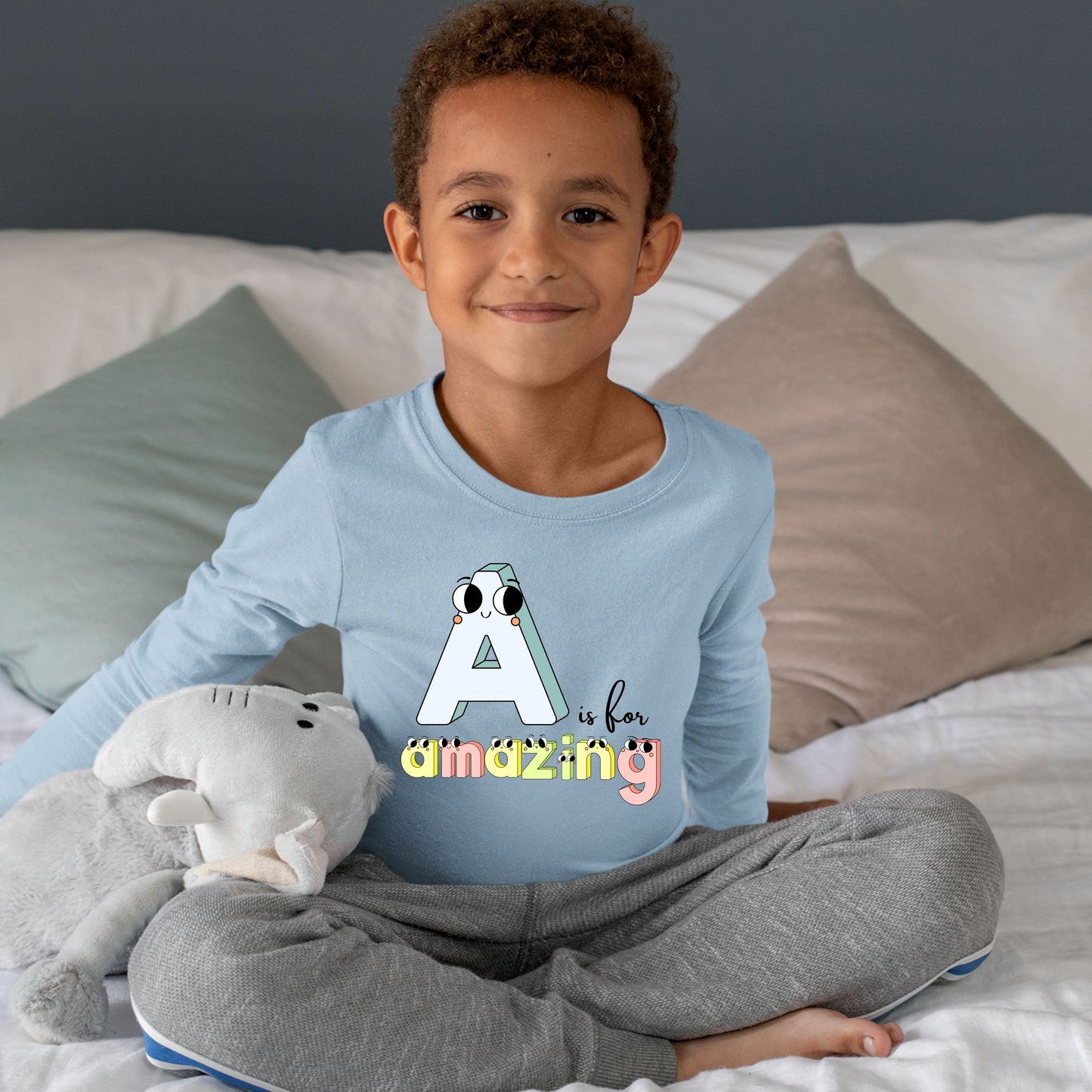 A Is for Amazing Kids Long Sleeves