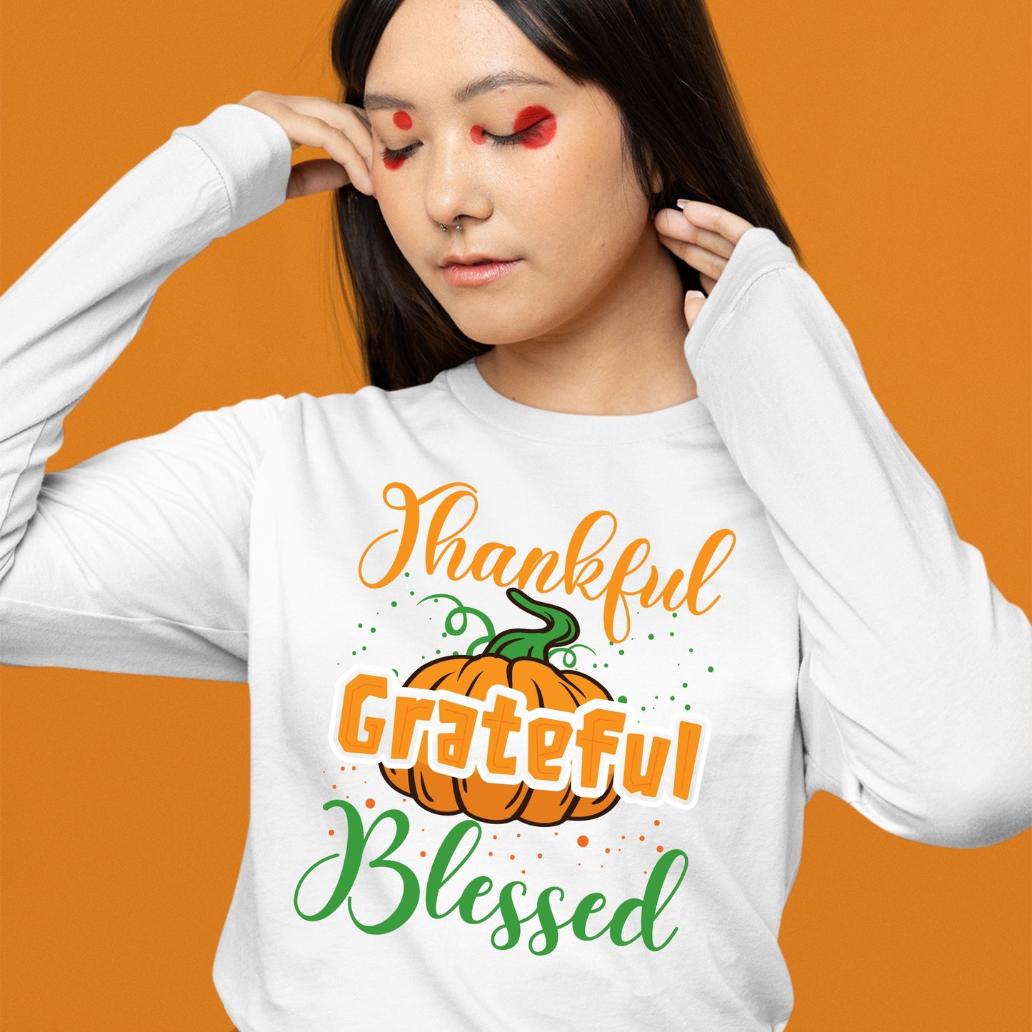 Thankful Grateful Blessed, Thanksgiving Sweatshirt, Thanksgiving Sweater for Women, Thanksgiving Gift Ideas, Cute Thanksgiving