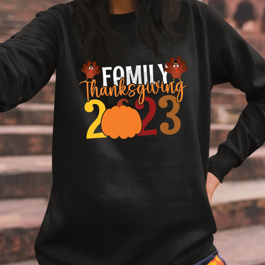 Thanksgiving Family 2023, Thanksgiving Sweatshirt, Thanksgiving Sweater for kids, Thanksgiving Gift Ideas, Cute Thanksgiving