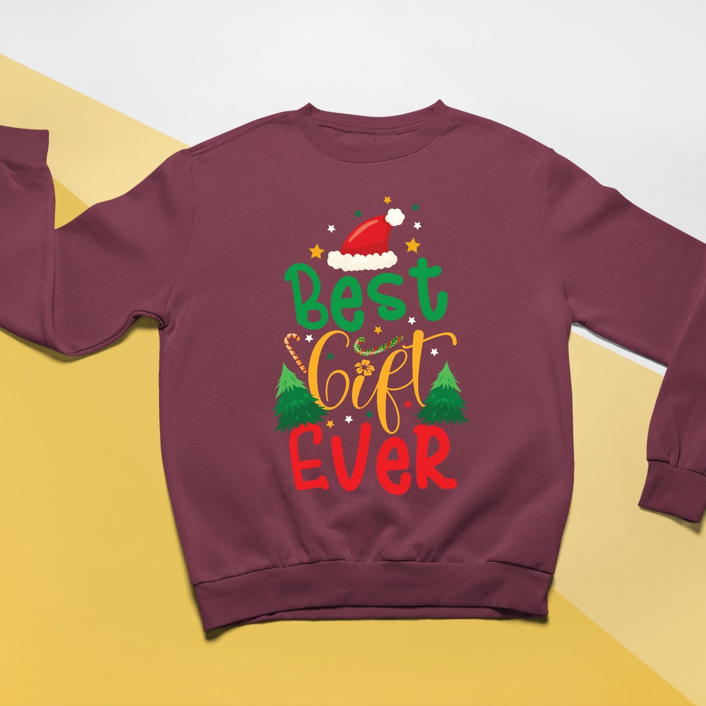 Best Gift Ever, Christmas Crewneck For Youth, Christmas Long Sleeves, Christmas Sweatshirt, Christmas Sweater, Christmas Present