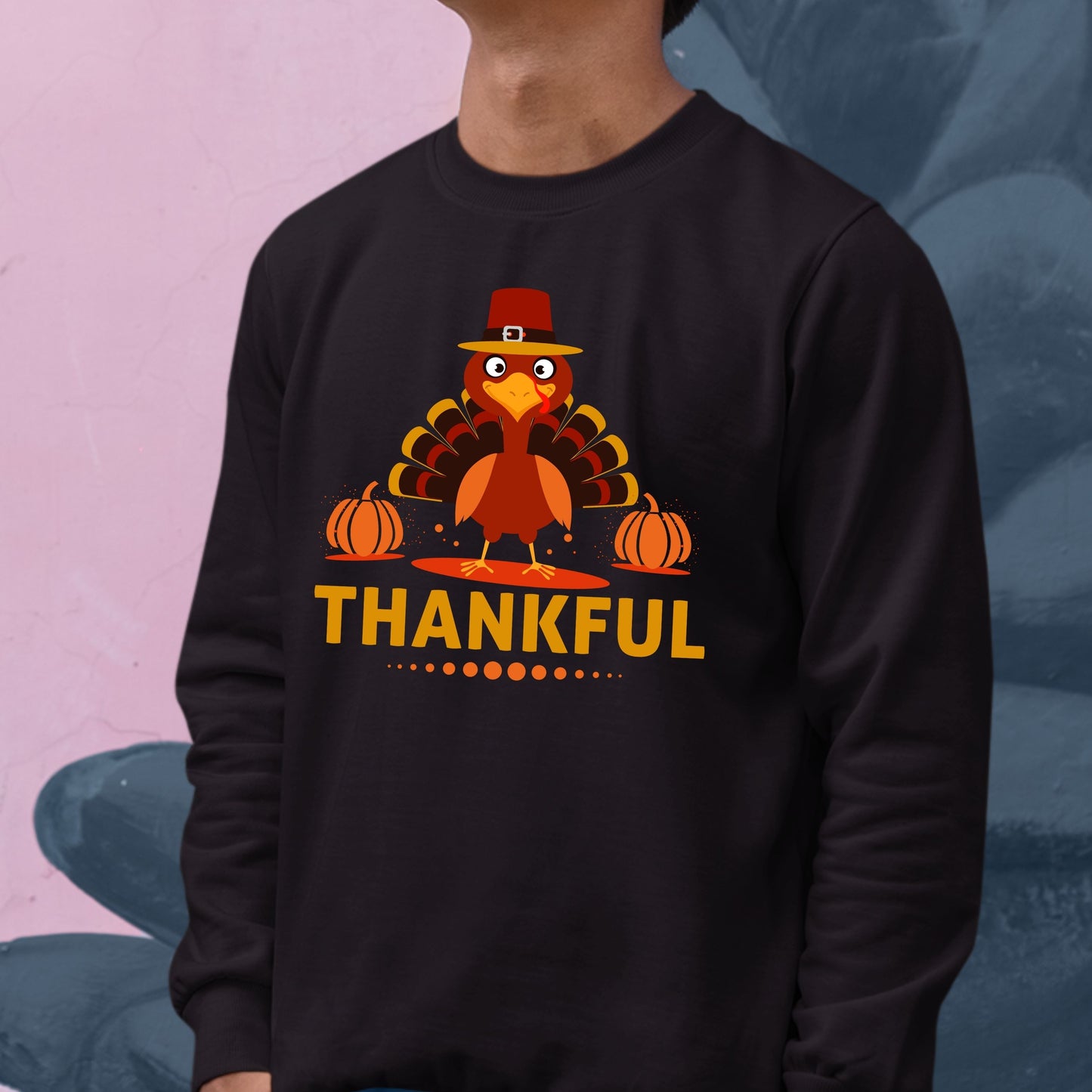 Thanksgiving Thankful Sweatshirt, Thanksgiving Sweatshirt, Thanksgiving Sweater for Kids, Thanksgiving Gift Ideas, Funny Thanksgiving