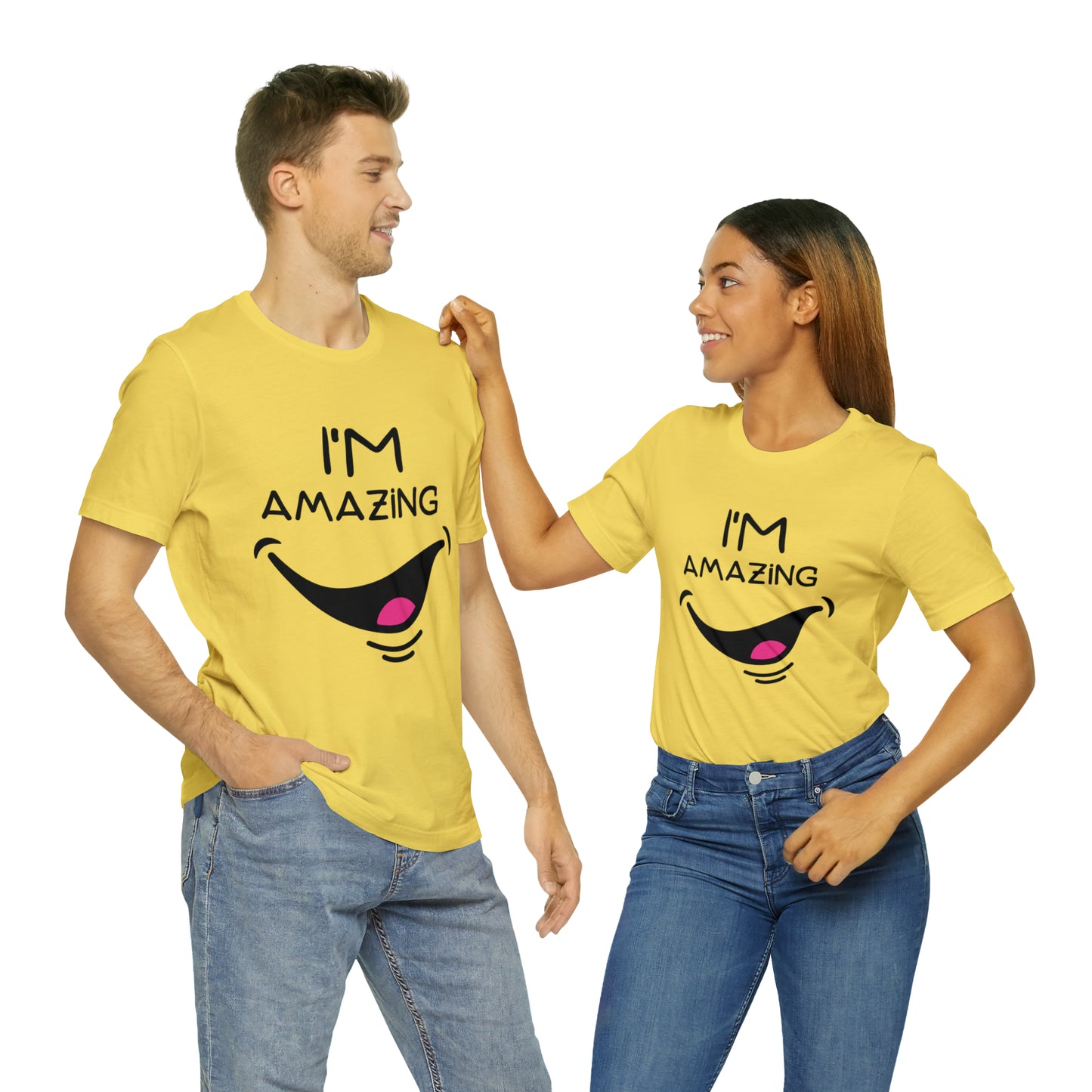 Cheeky Smile I'm Amazing | Unisex Jersey Tee