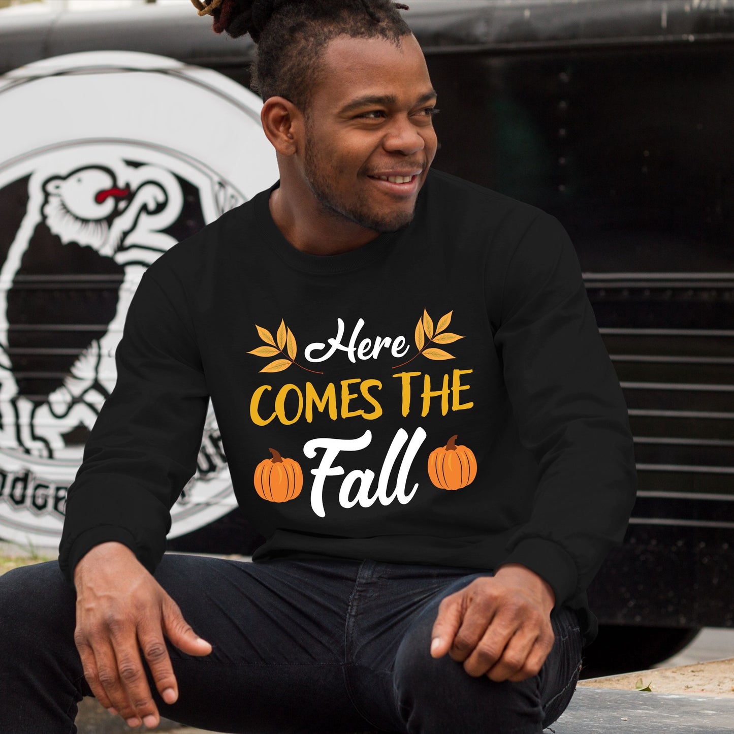 Fall Here Comes Fall Sweatshirt, Fall Sweatshirt, Fall Sweater for Men, Fall Sweater for Women, Fall Gift Ideas, Funny Fall Sweatshirt