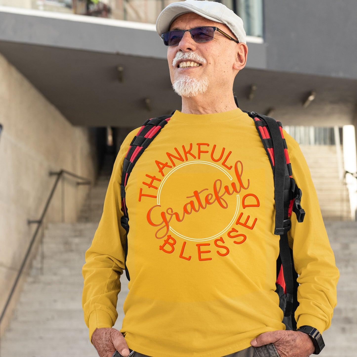 Thankful Grateful Blessed, Thanksgiving Sweatshirt, Thanksgiving Sweater for Men, Thanksgiving Gift Ideas, Cute Thanksgiving