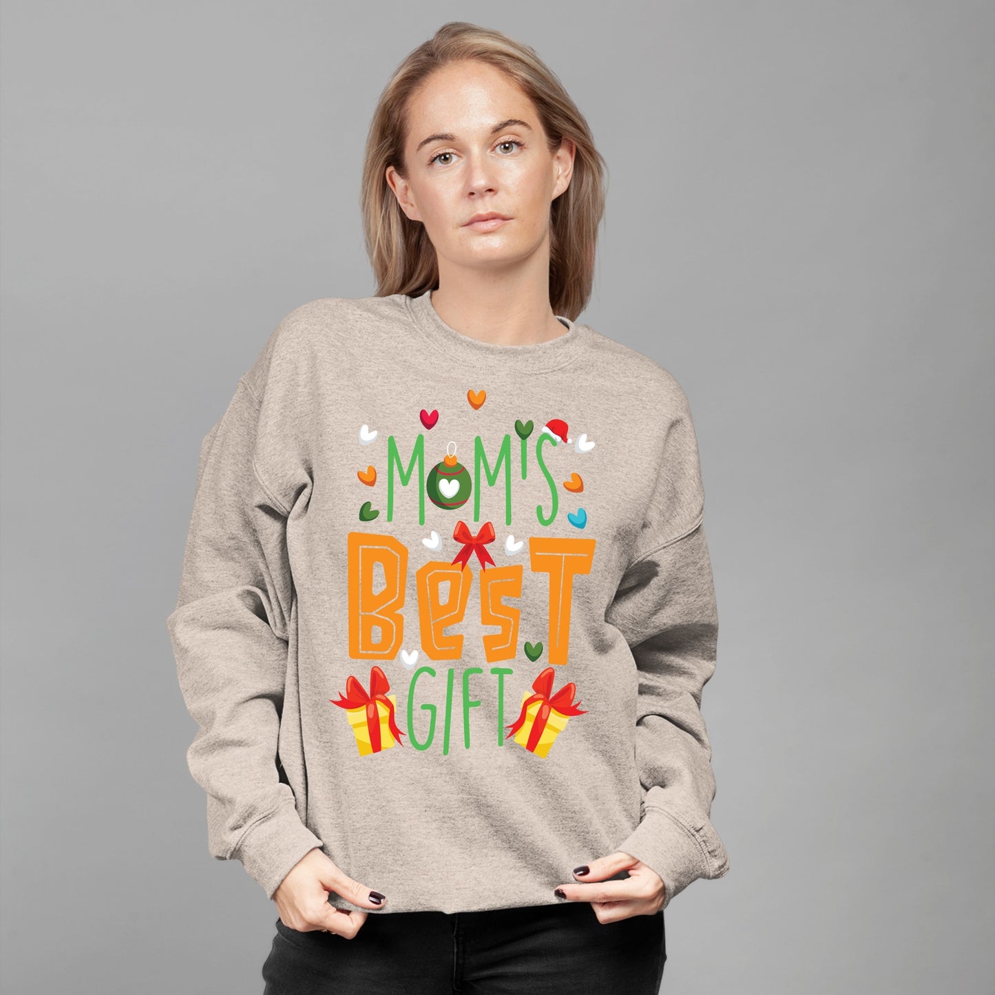 Mom's Best Gift, Christmas Long Sleeves, Christmas Crewneck For Women, Christmas Sweatshirt, Christmas Sweater, Christmas Present